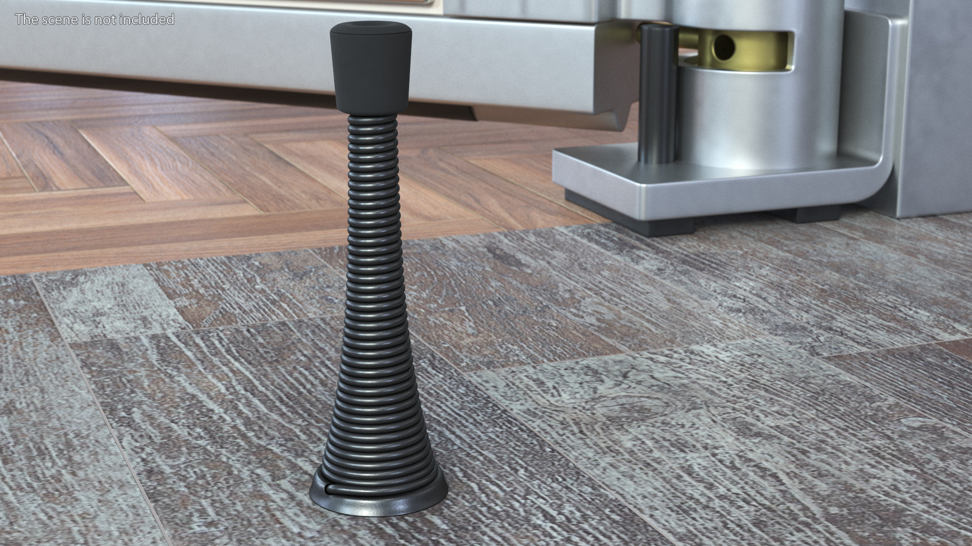 3D Black Spring Door Wedge model