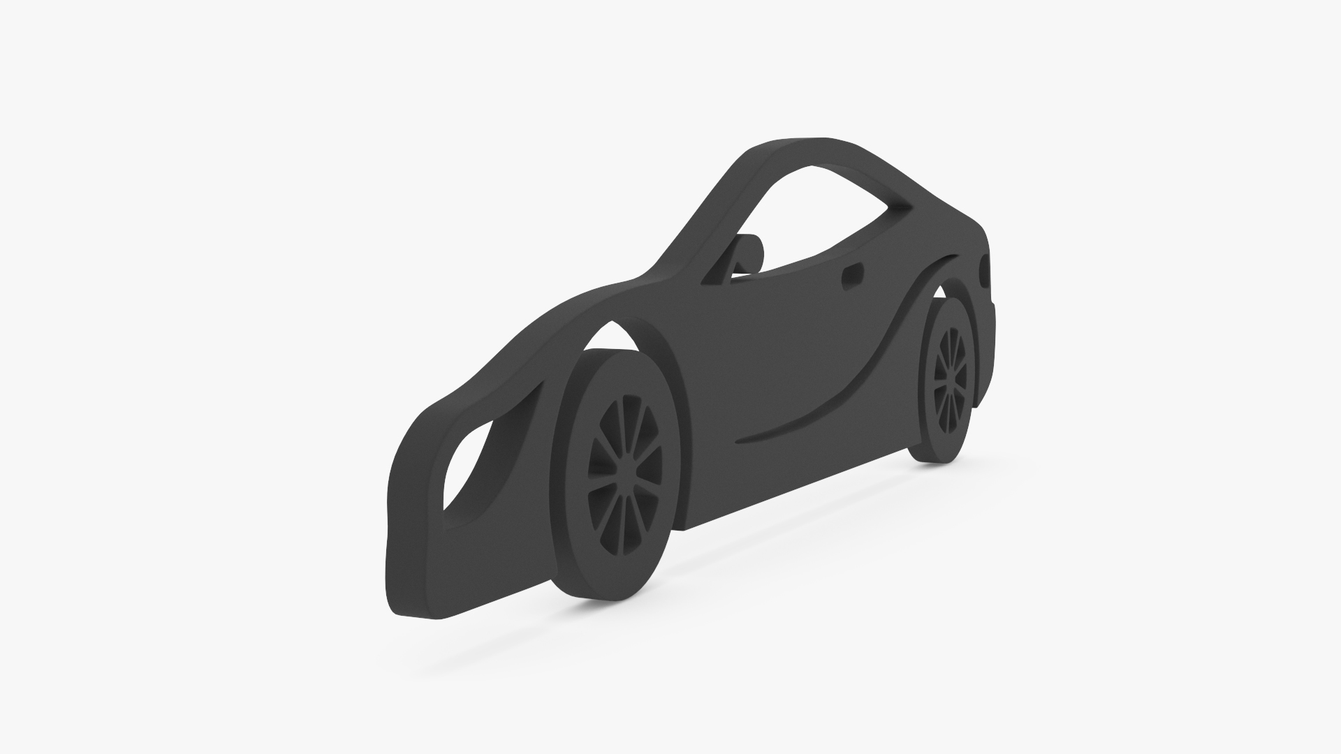 3D model Car Sport Silhouette