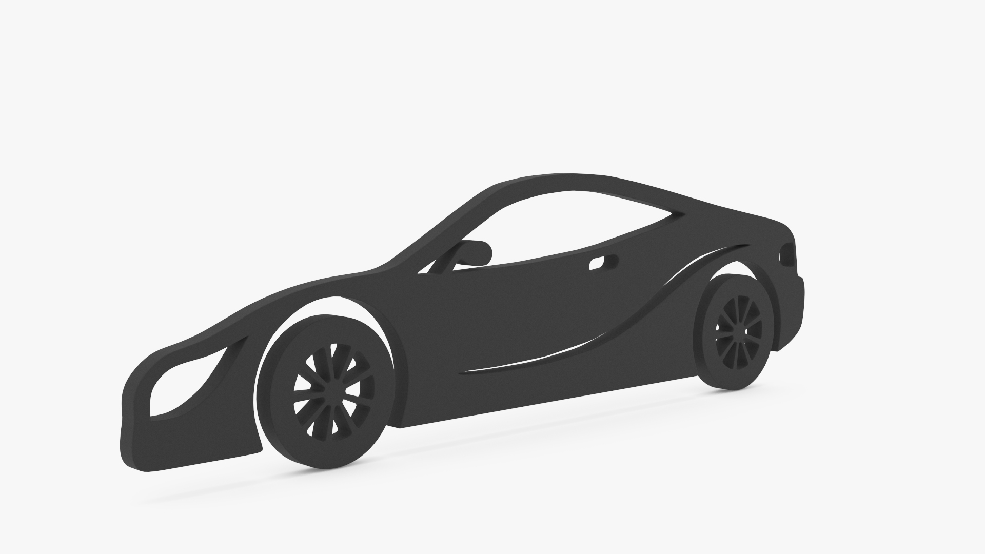 3D model Car Sport Silhouette