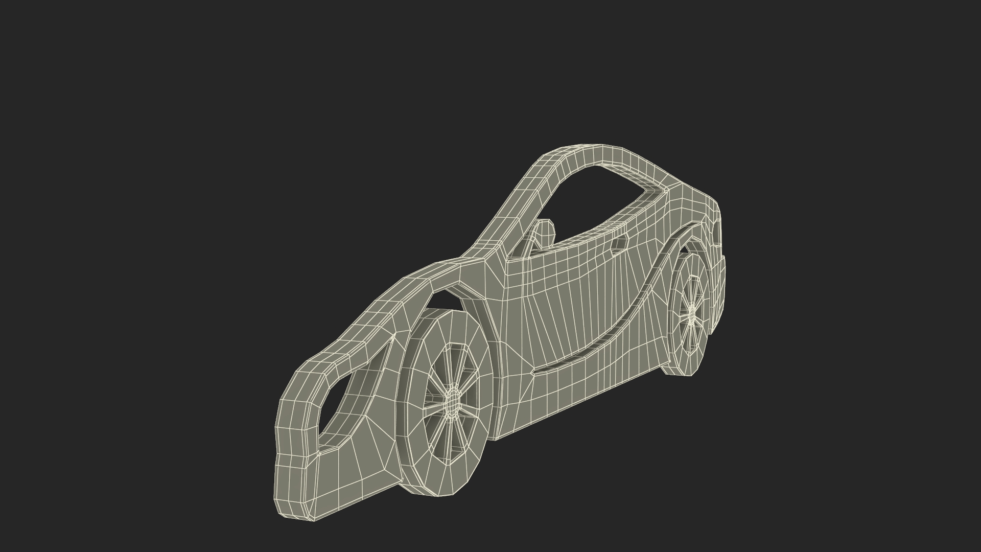 3D model Car Sport Silhouette