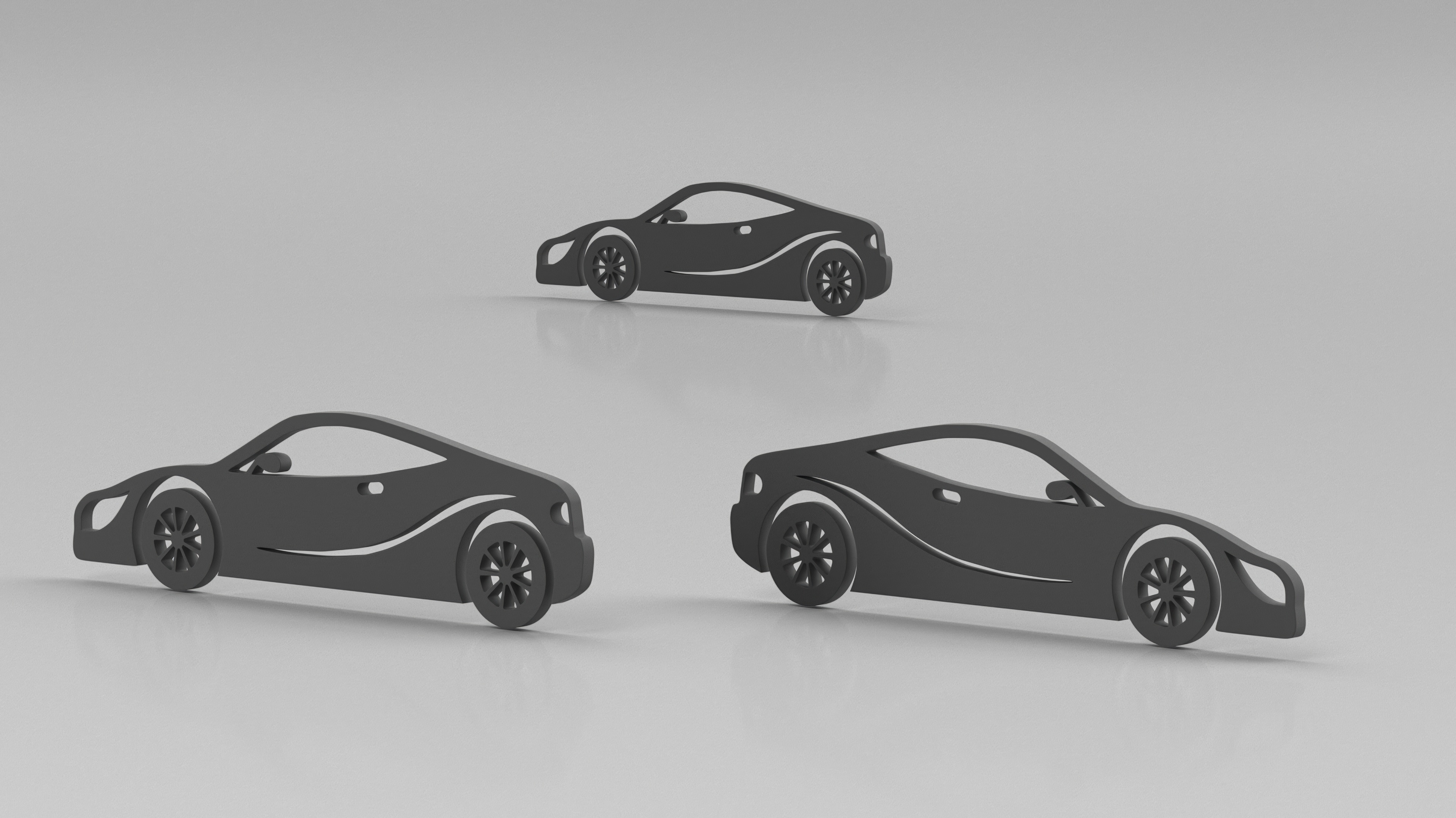 3D model Car Sport Silhouette
