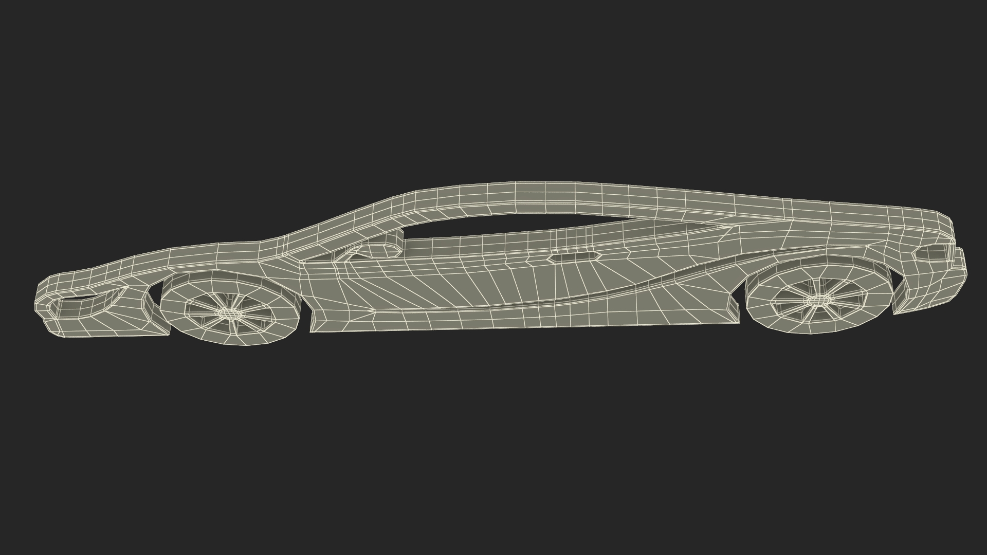 3D model Car Sport Silhouette