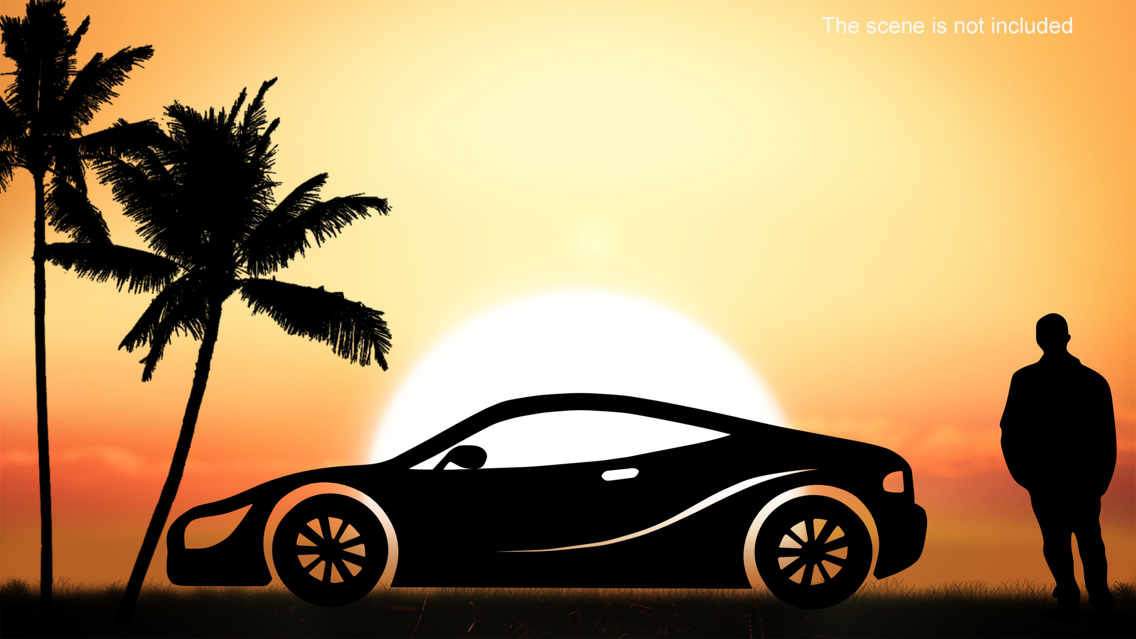 3D model Car Sport Silhouette