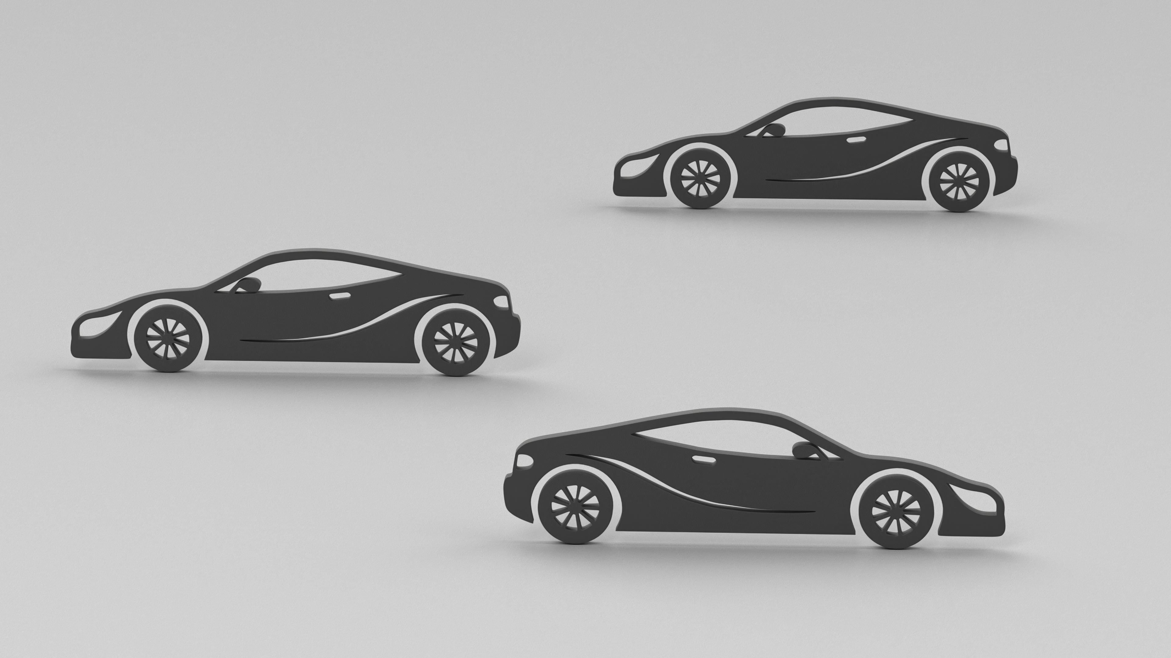 3D model Car Sport Silhouette