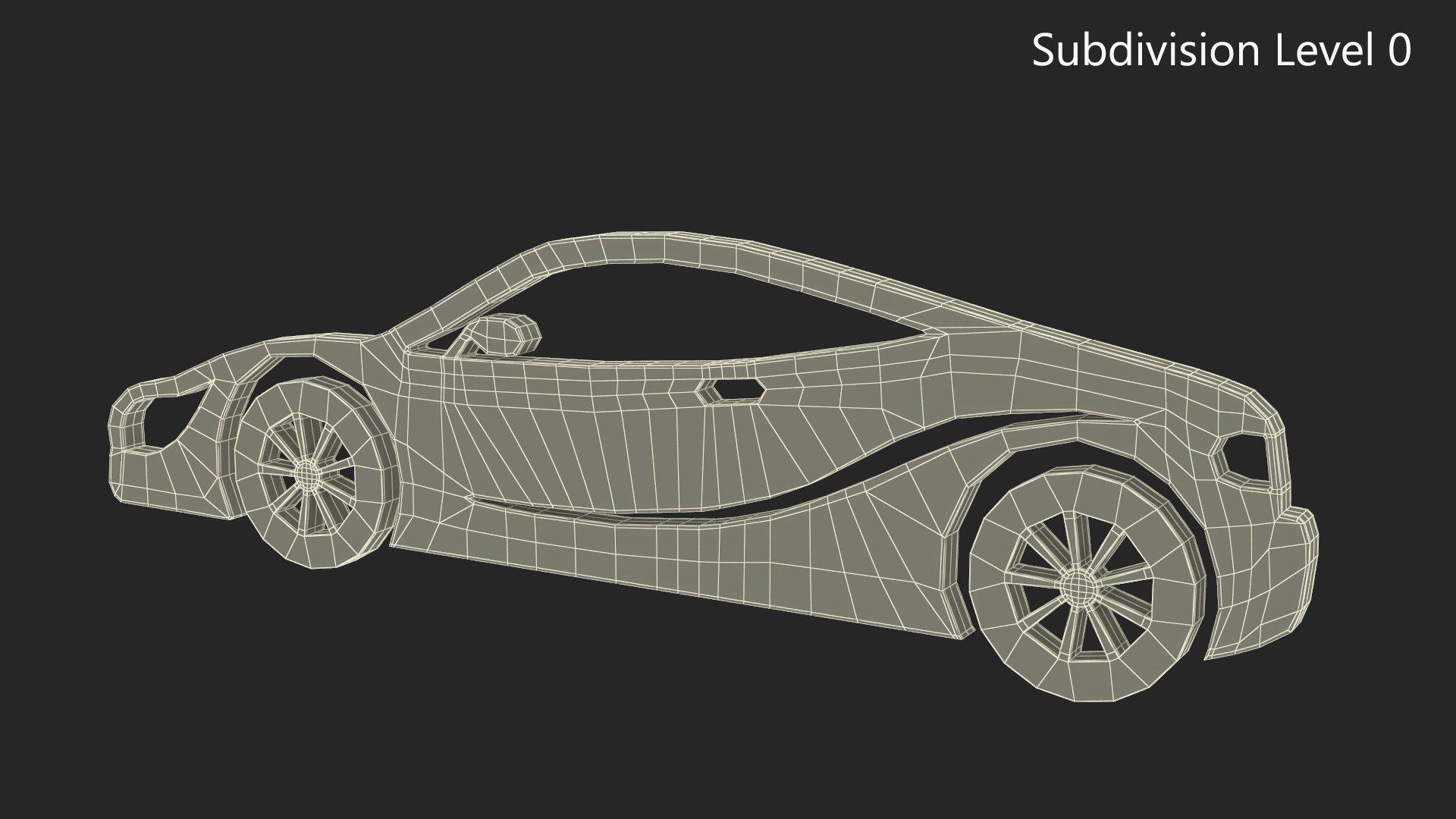3D model Car Sport Silhouette
