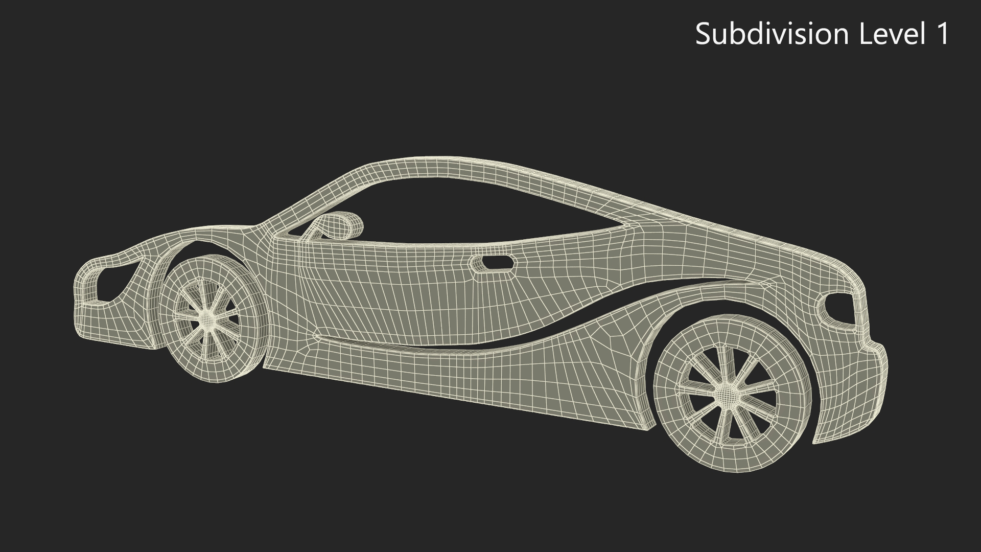 3D model Car Sport Silhouette