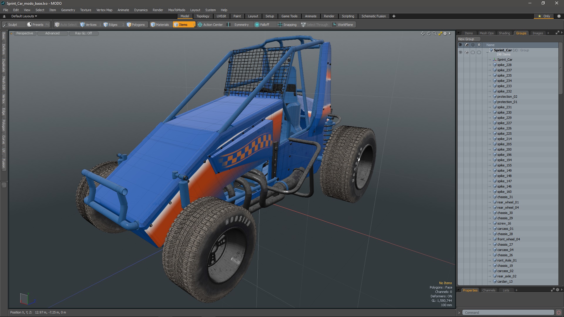 3D model Sprint Car
