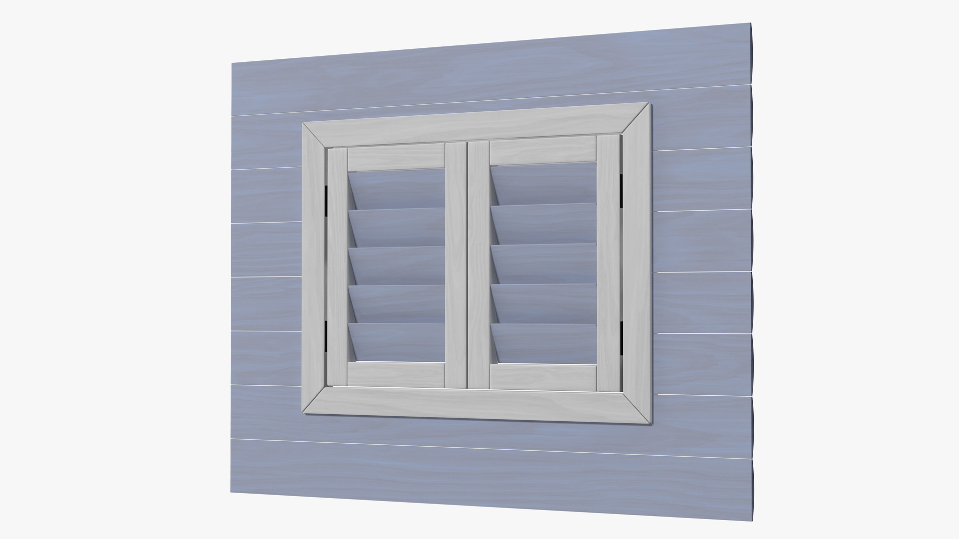 Wooden Window Frame 3D model