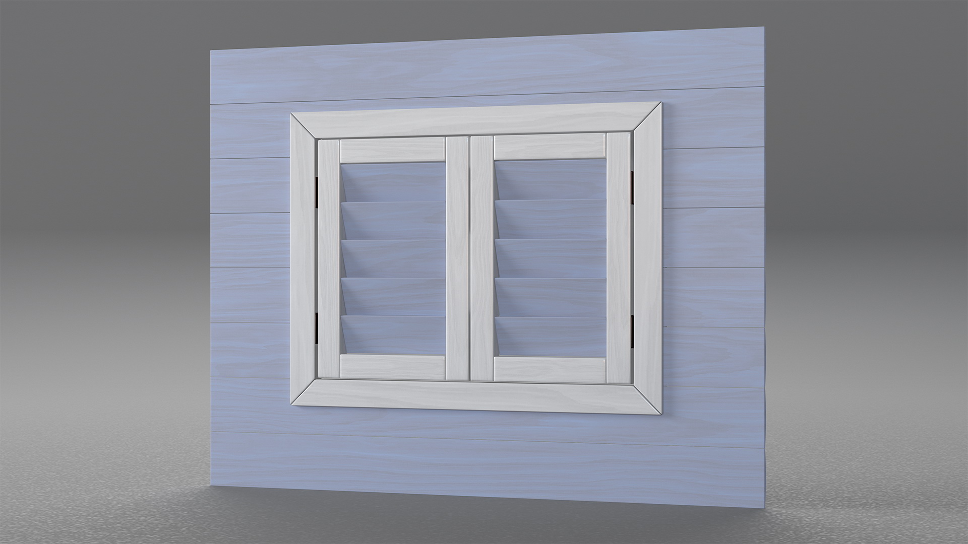 Wooden Window Frame 3D model