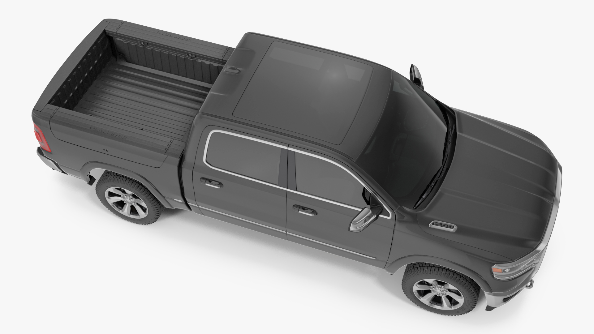 Graffiti Covered Freight Train Car with SUVs 3D model