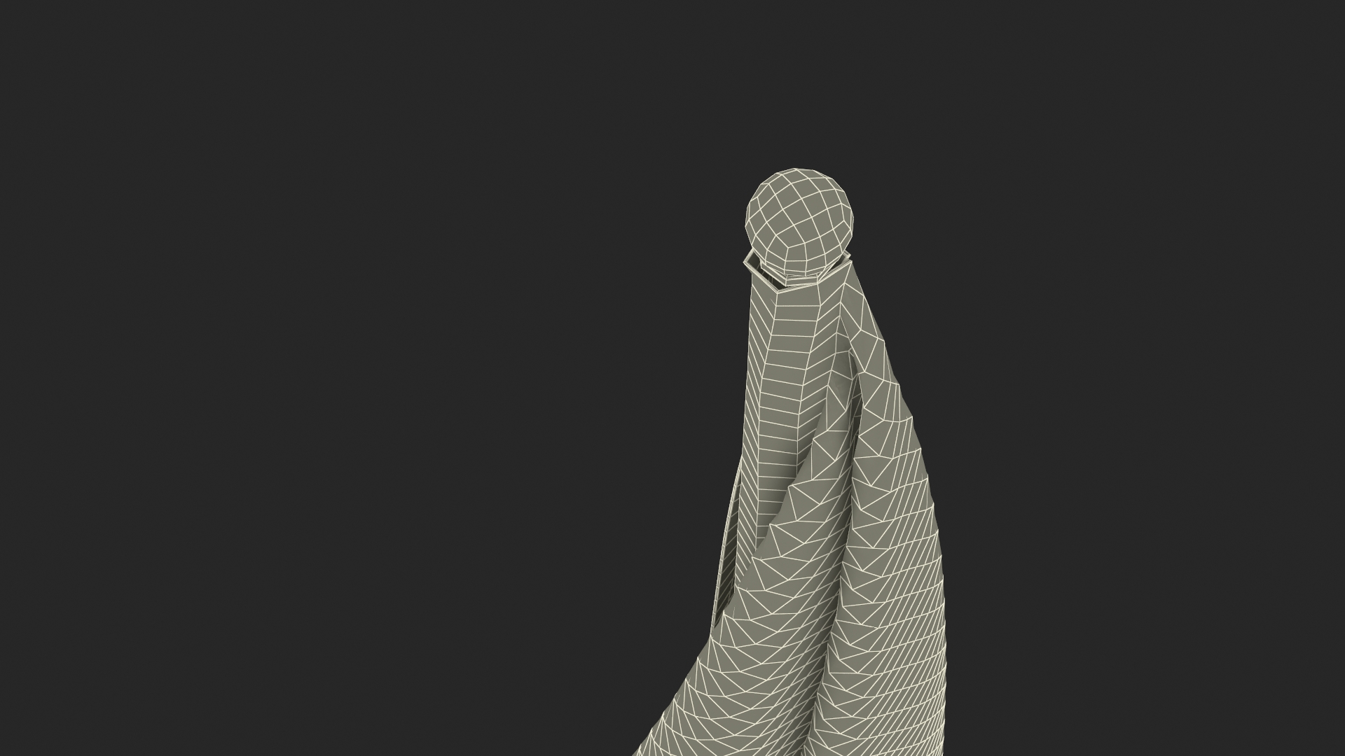 3D model Indoor American Flag