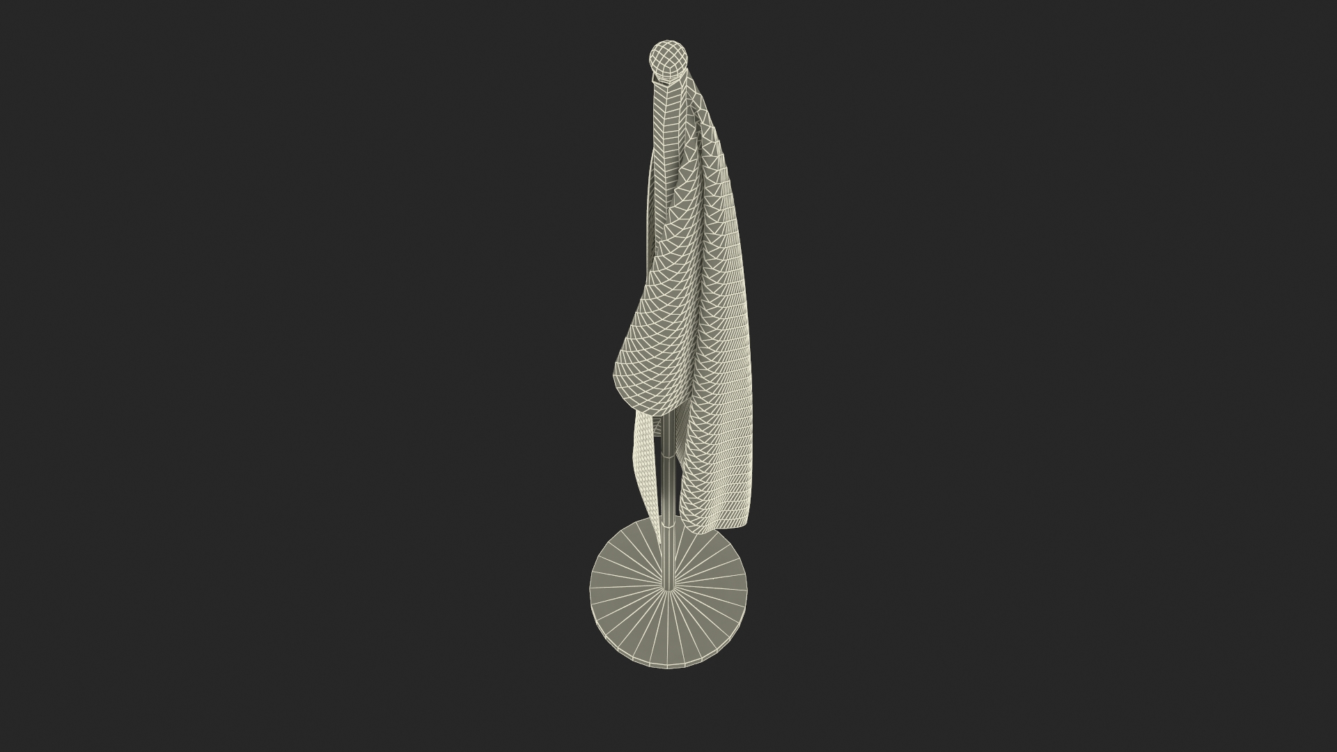 3D model Indoor American Flag
