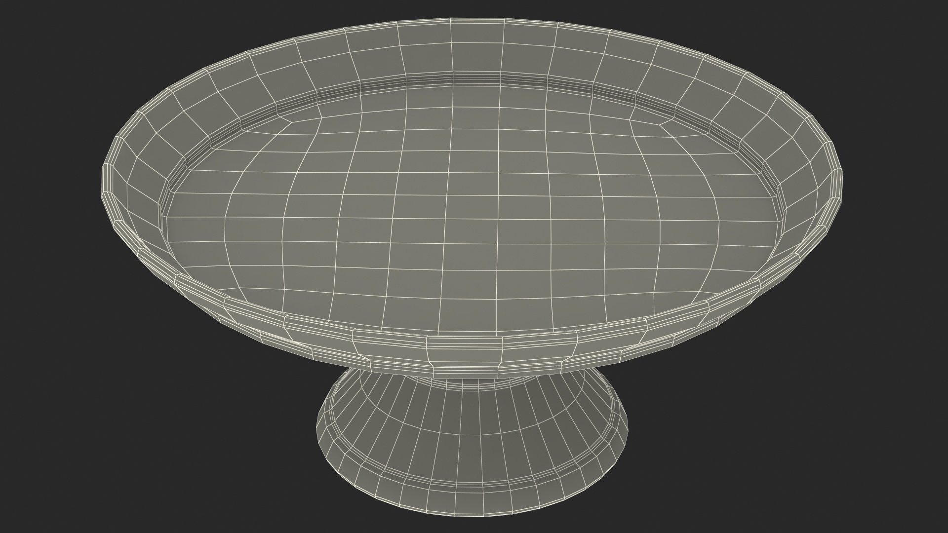 3D model Cake Stand Metal with Birthday Cake