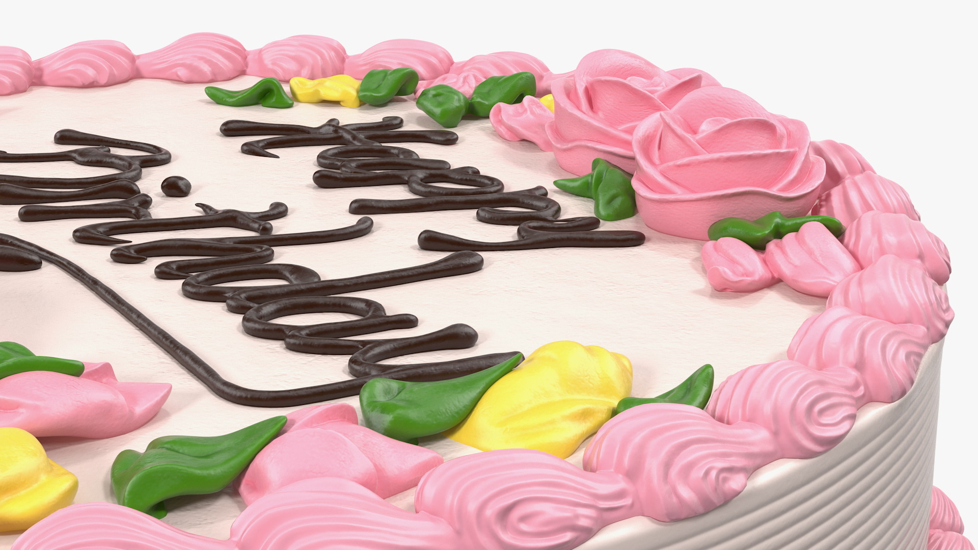 3D model Cake Stand Metal with Birthday Cake
