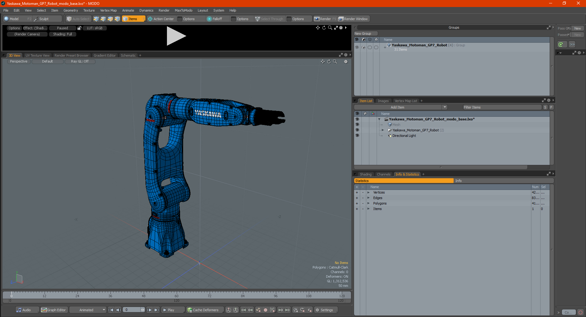 3D model Yaskawa Motoman GP7 Robot