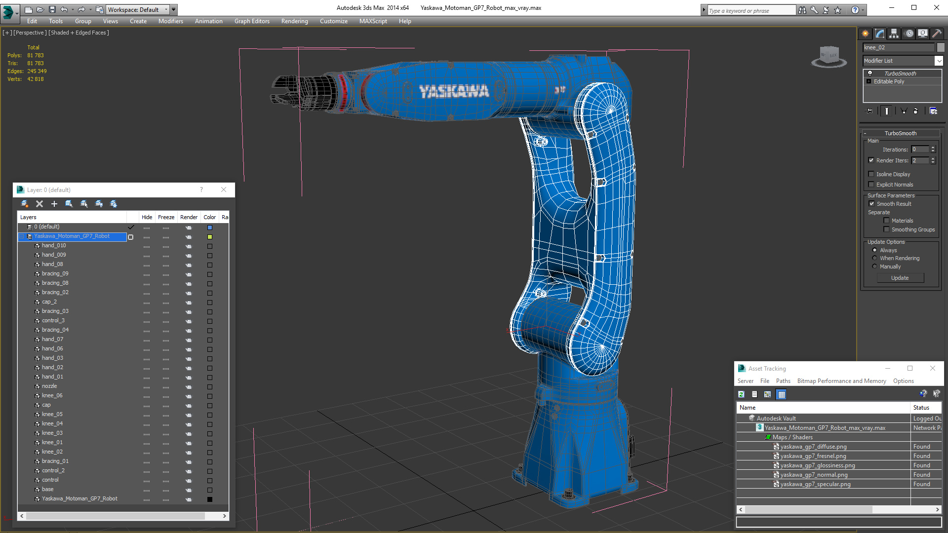 3D model Yaskawa Motoman GP7 Robot
