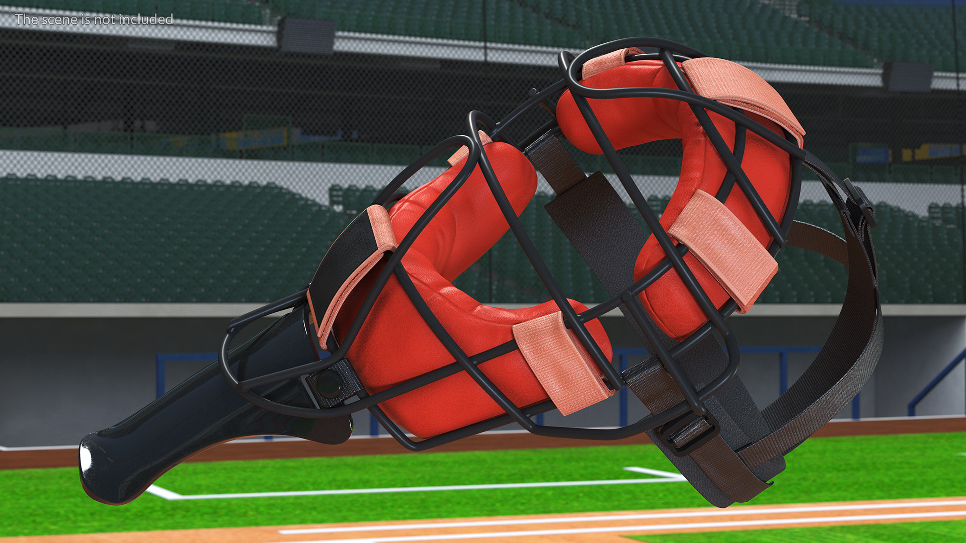 3D model Baseball Catcher Mask Red