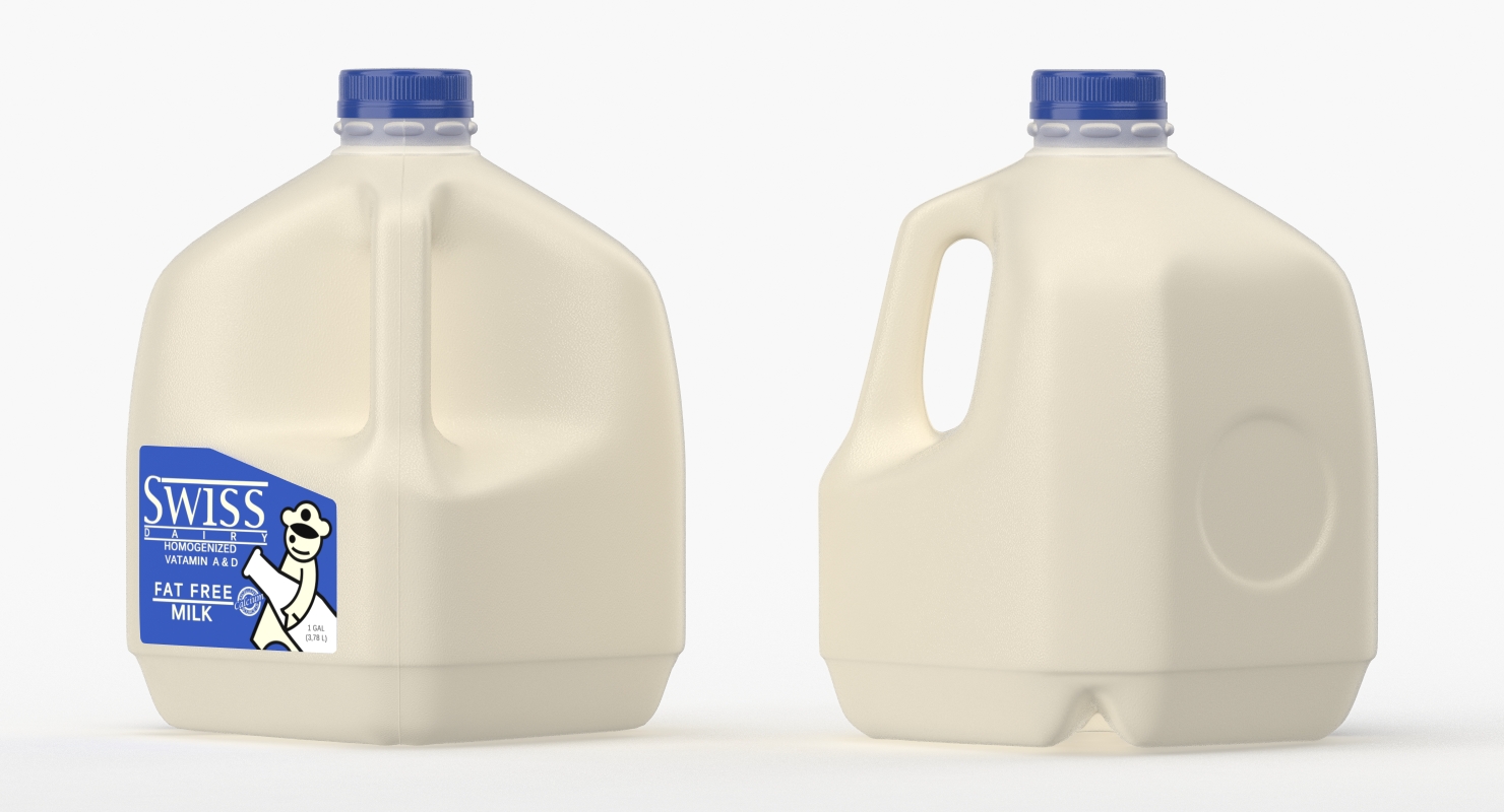Milk Gallon Plastic Jug, view 3