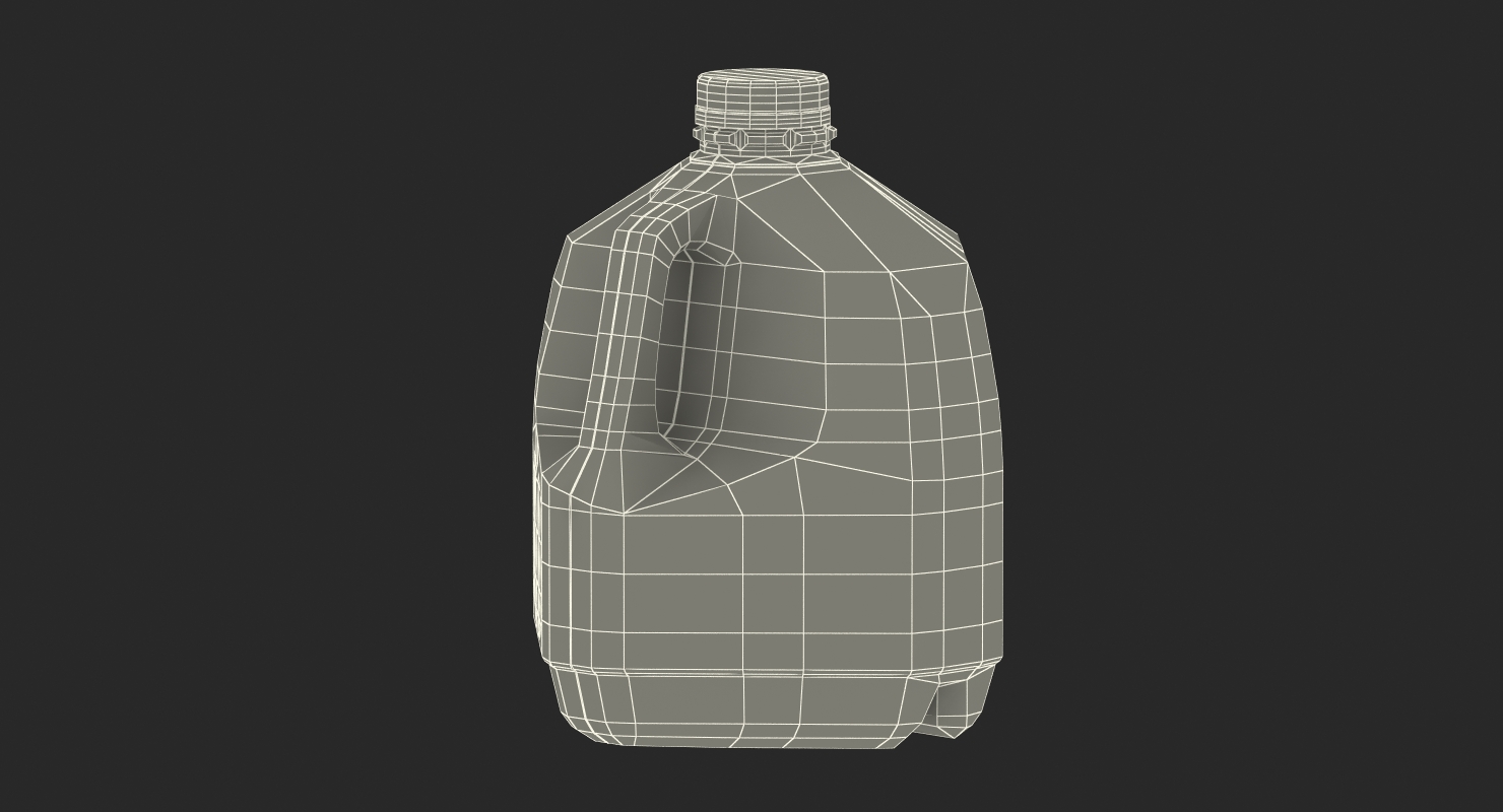 3D Milk Gallon Plastic Jug model