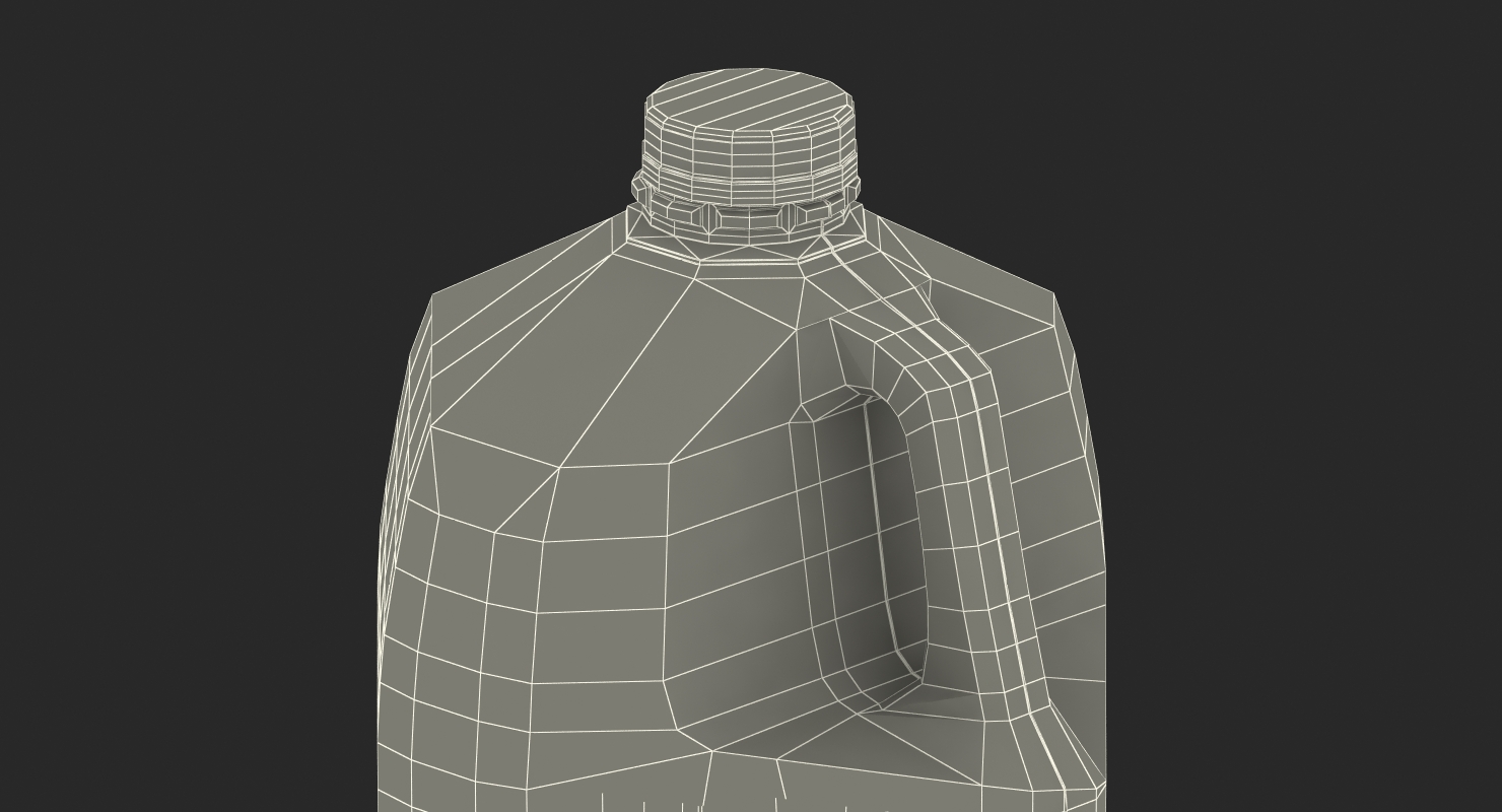 3D Milk Gallon Plastic Jug model