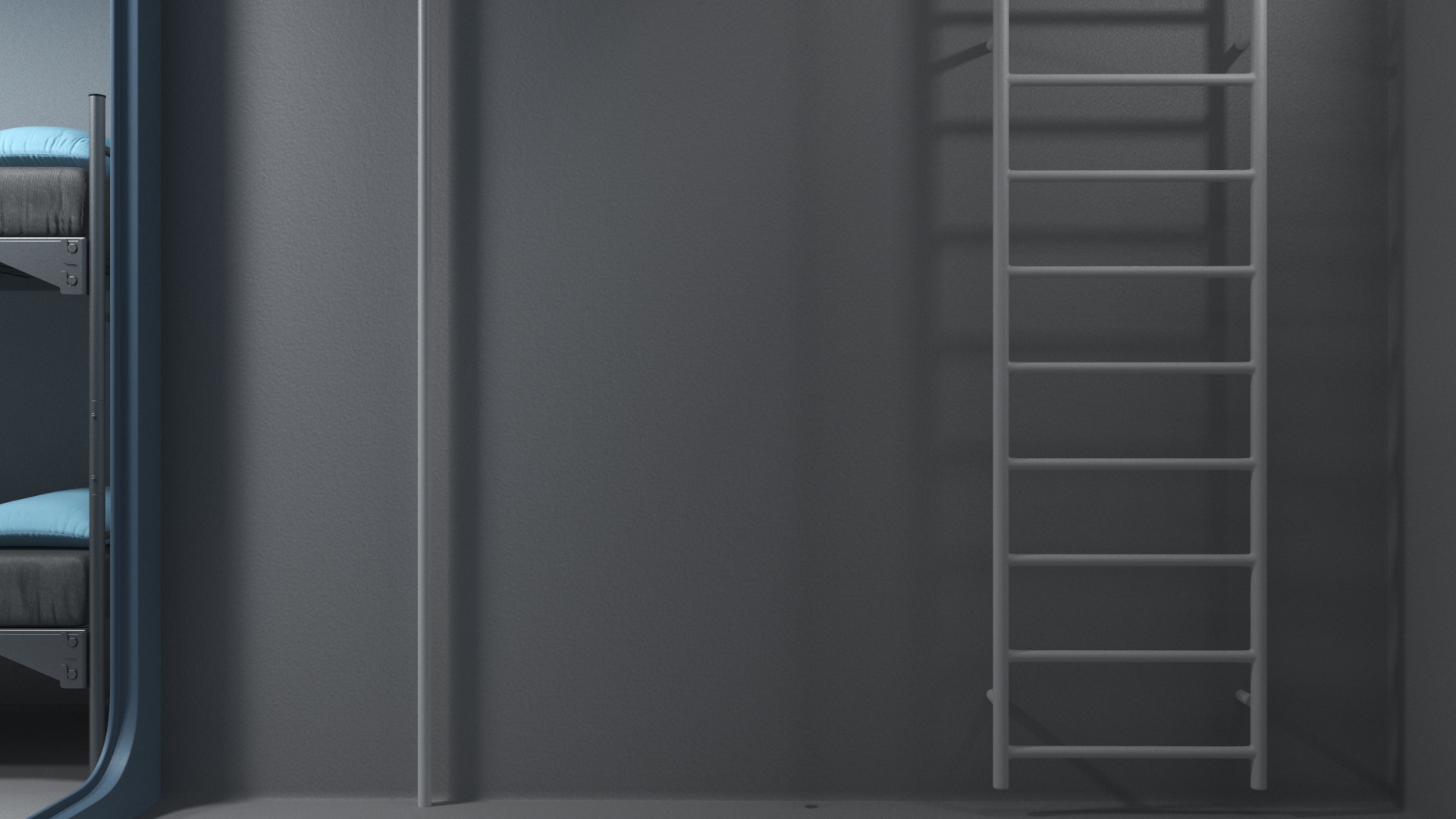 3D Private Underground Bunker with People model