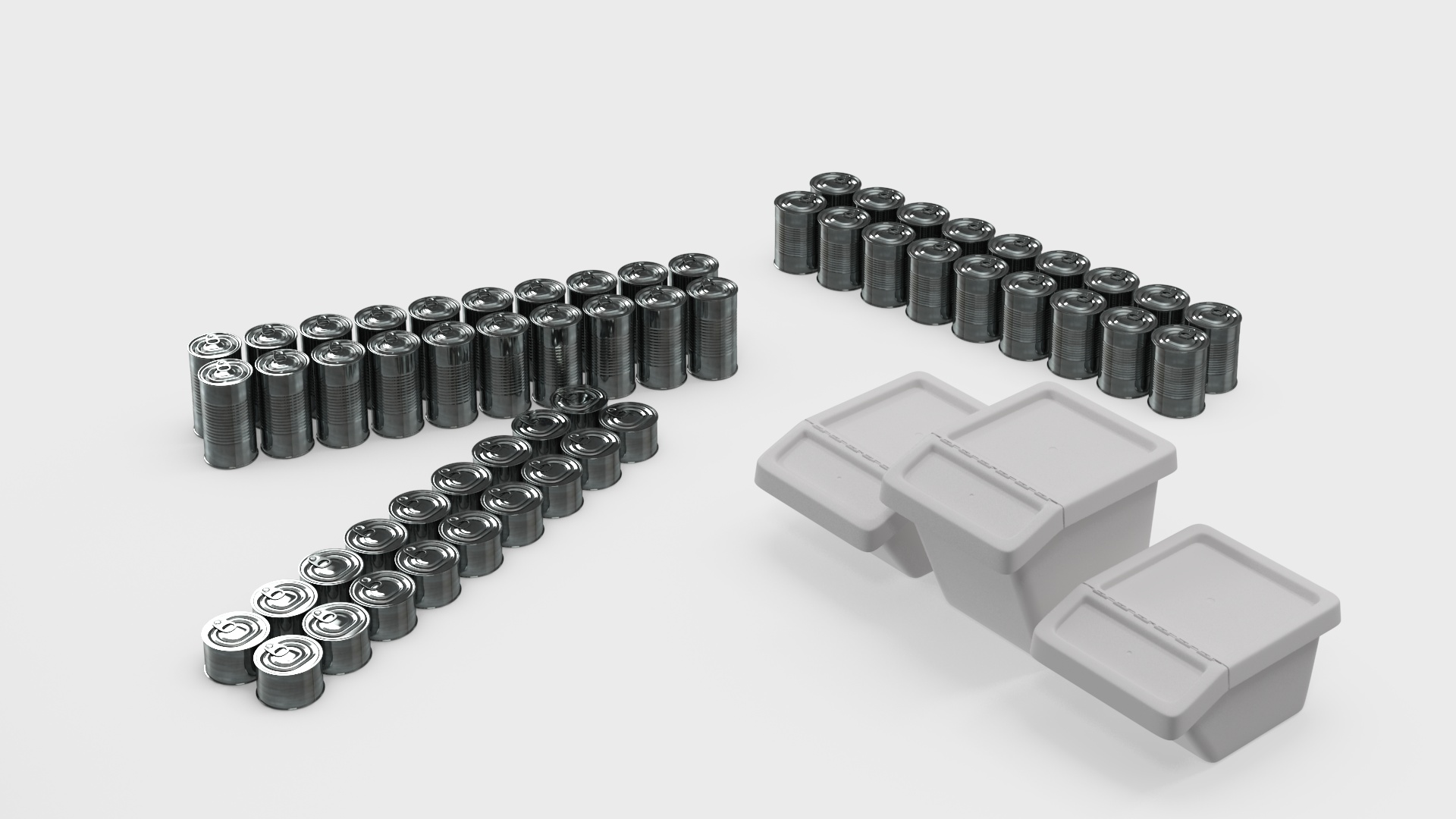 3D Private Underground Bunker with People model