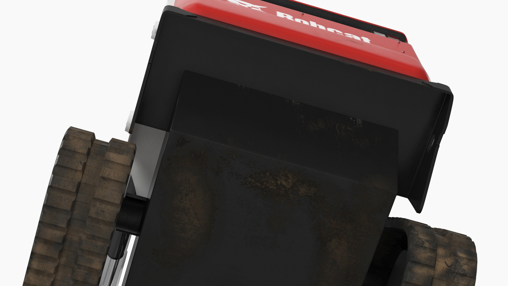 Bobcat Compact Track Loader with Auger Attachment 3D model