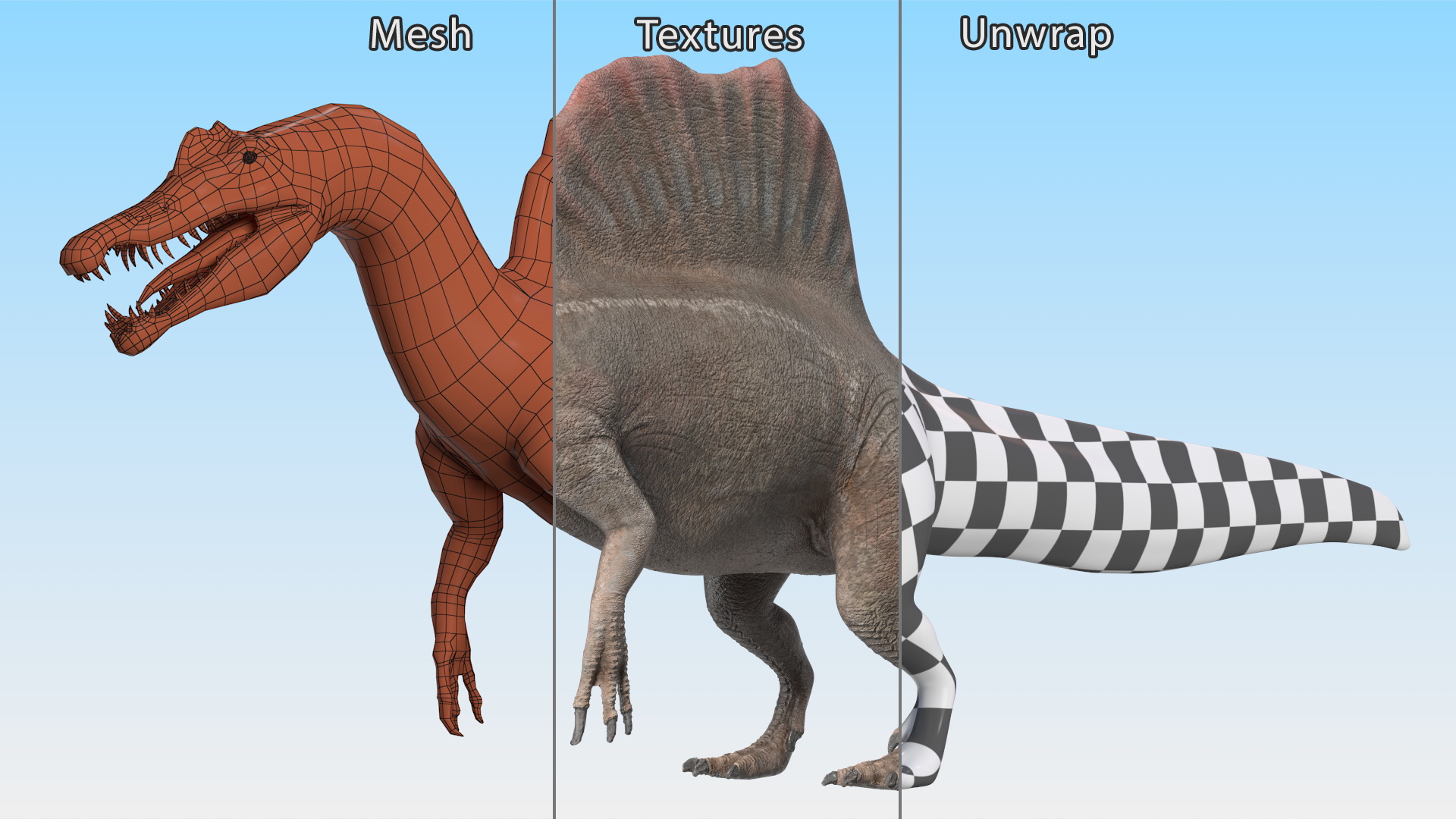 Spinosaurus Basic Pose 3D