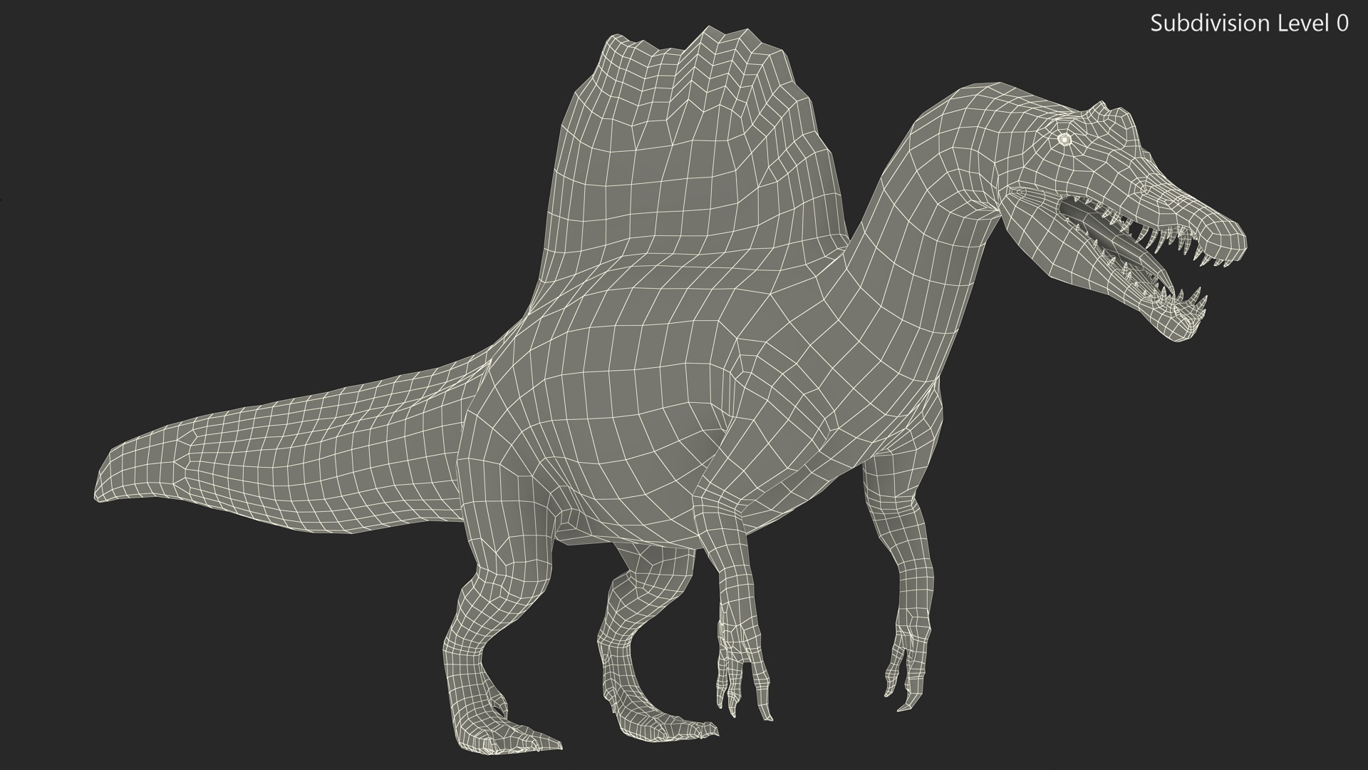 Spinosaurus Basic Pose 3D