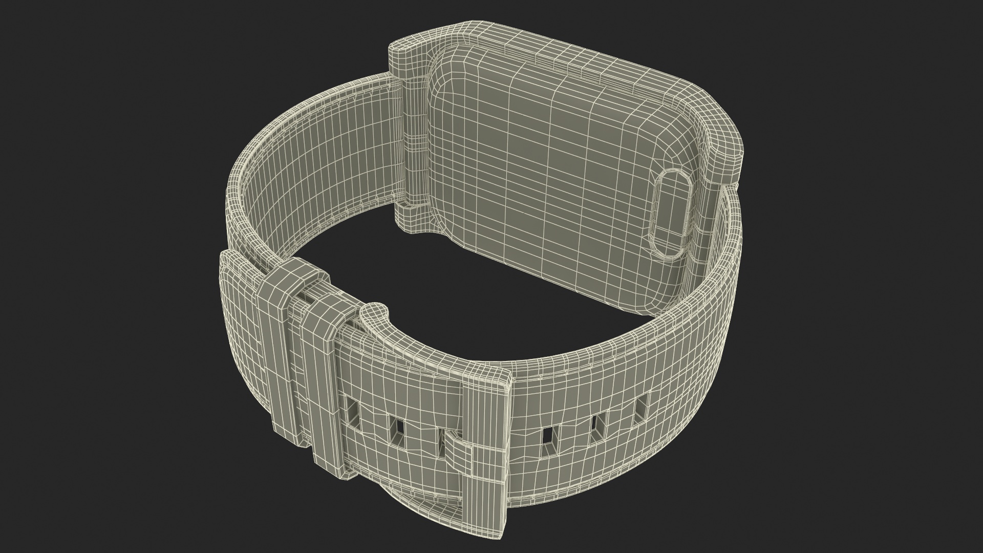 3D model Smart Watch Sony with Leather Strap