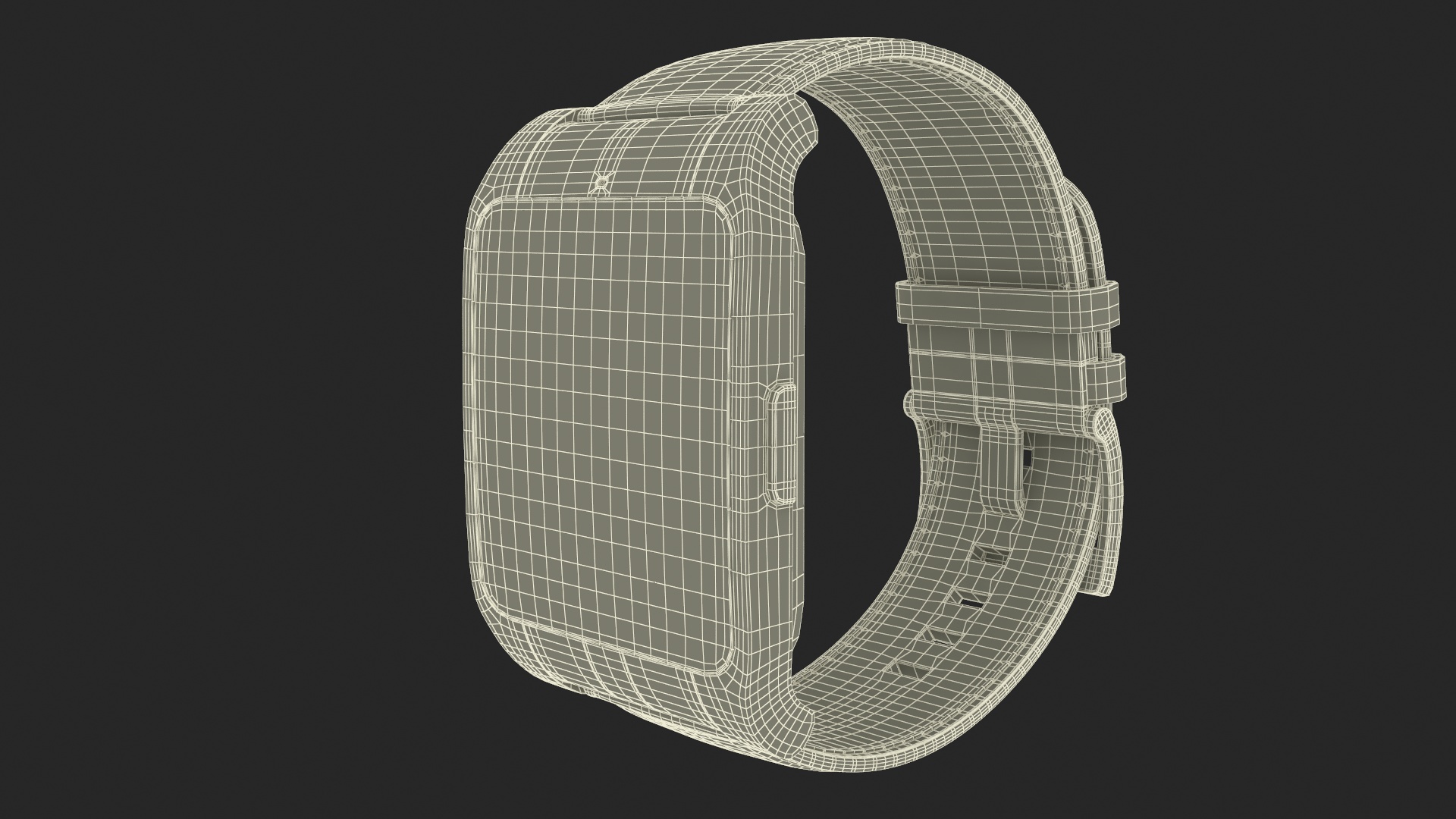 3D model Smart Watch Sony with Leather Strap