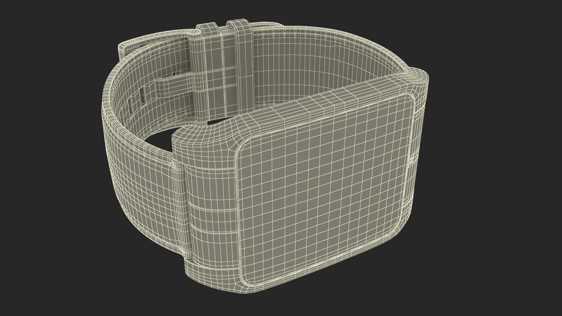 3D model Smart Watch Sony with Leather Strap