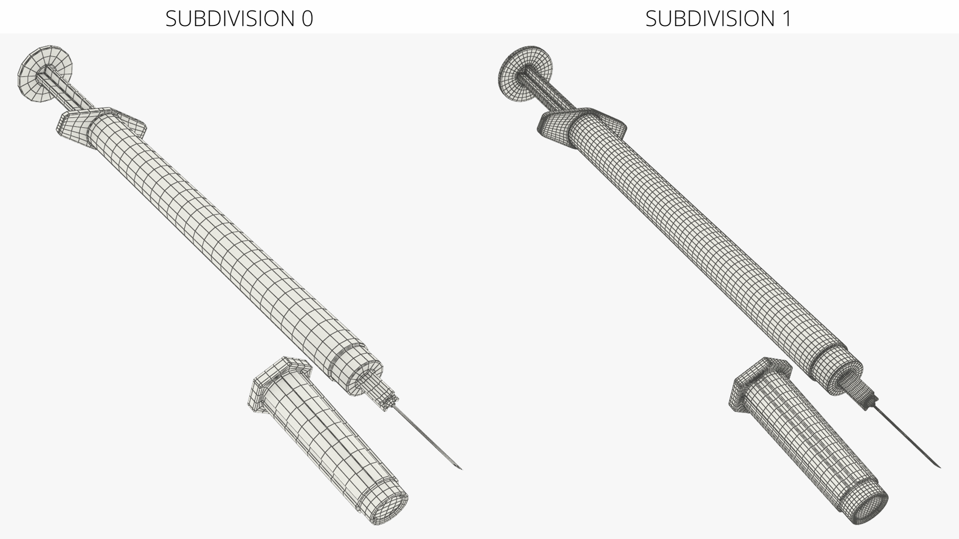 1Ml Insulin Syringe with Needle Cap Orange - view 8