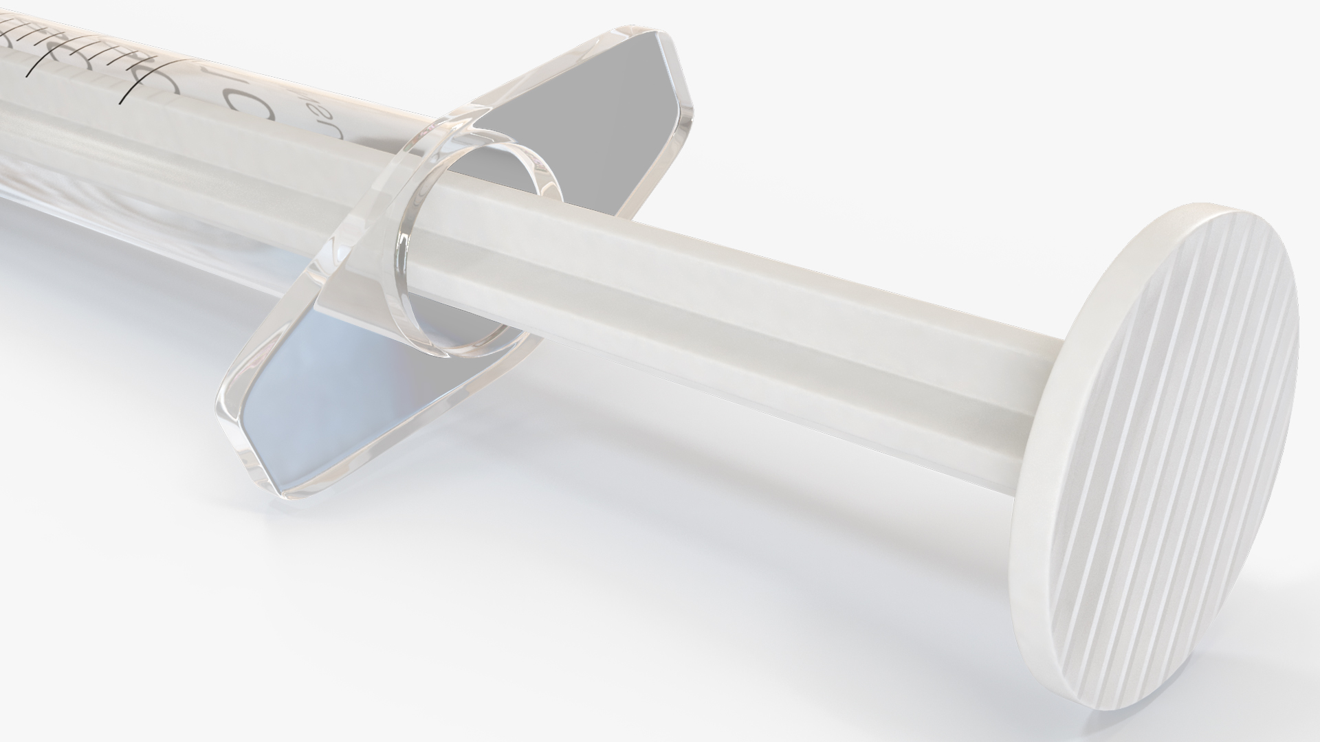 1Ml Insulin Syringe with Needle Cap Orange - view 5