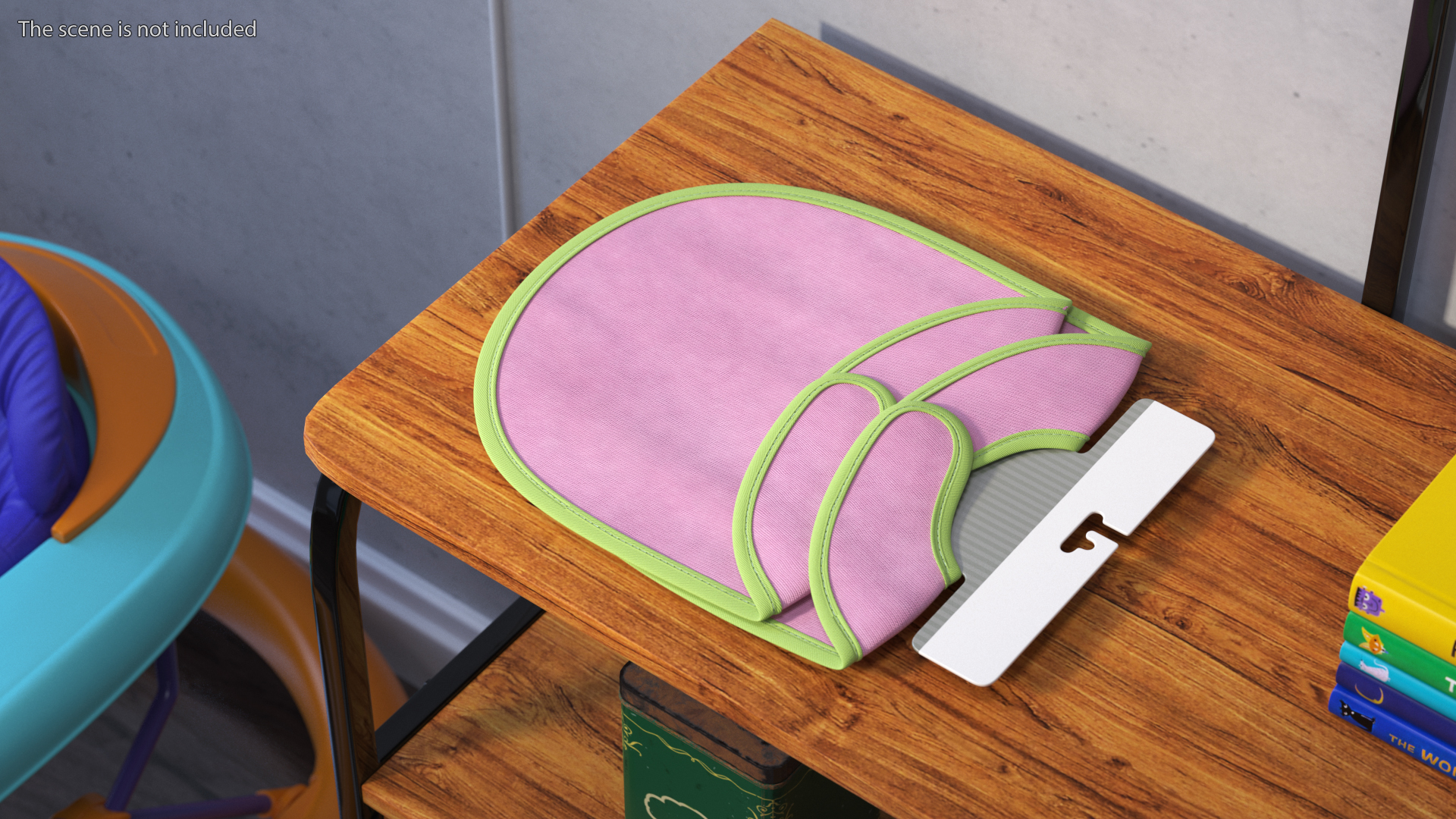 3D Eco Hanger with Two Pink Bibs for Newborn