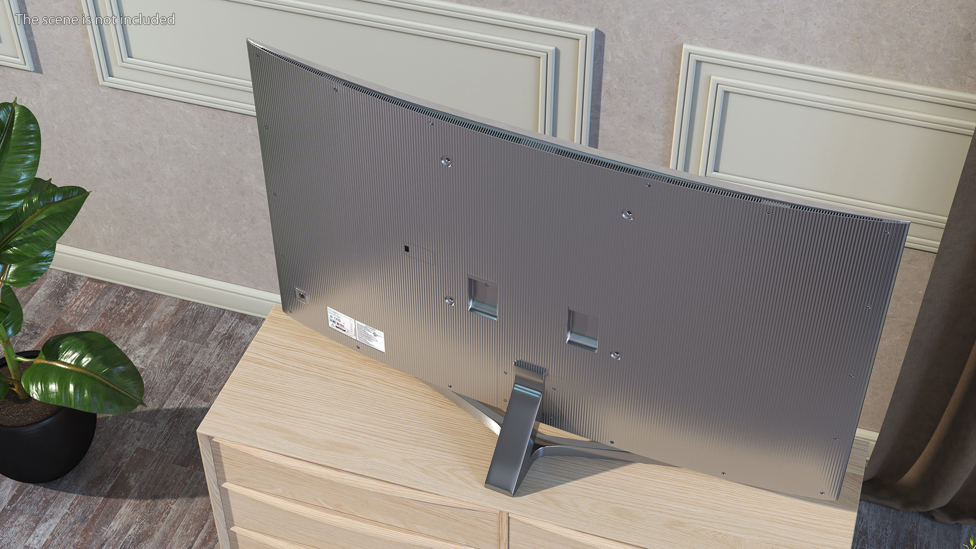 3D Curved LED TV model