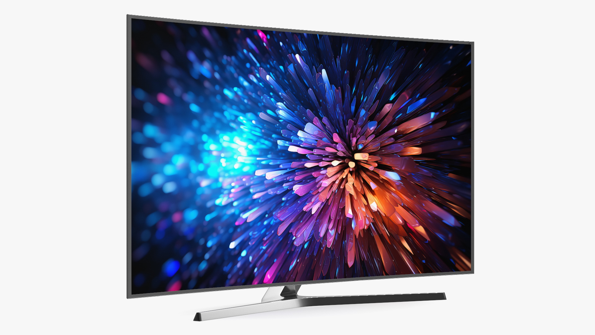 3D Curved LED TV model