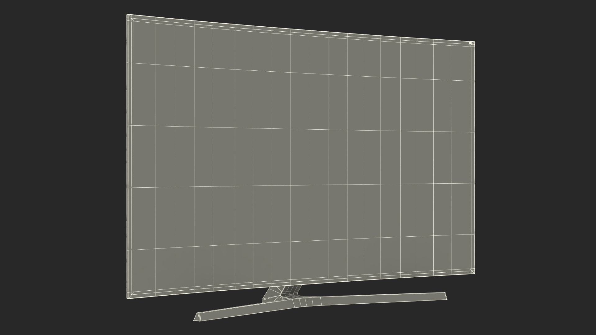 3D Curved LED TV model