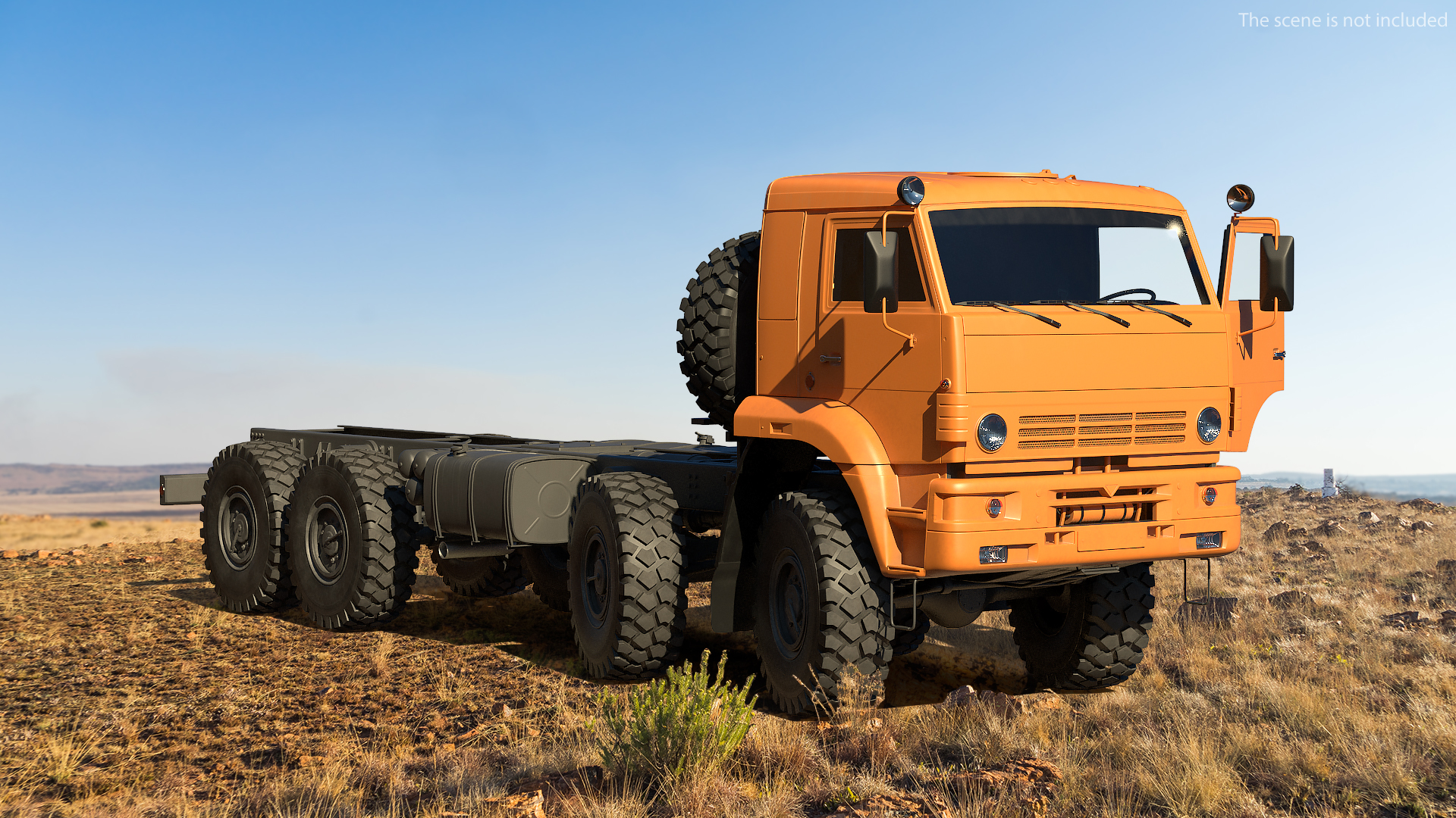 8x8 Truck Generic Rigged 3D model