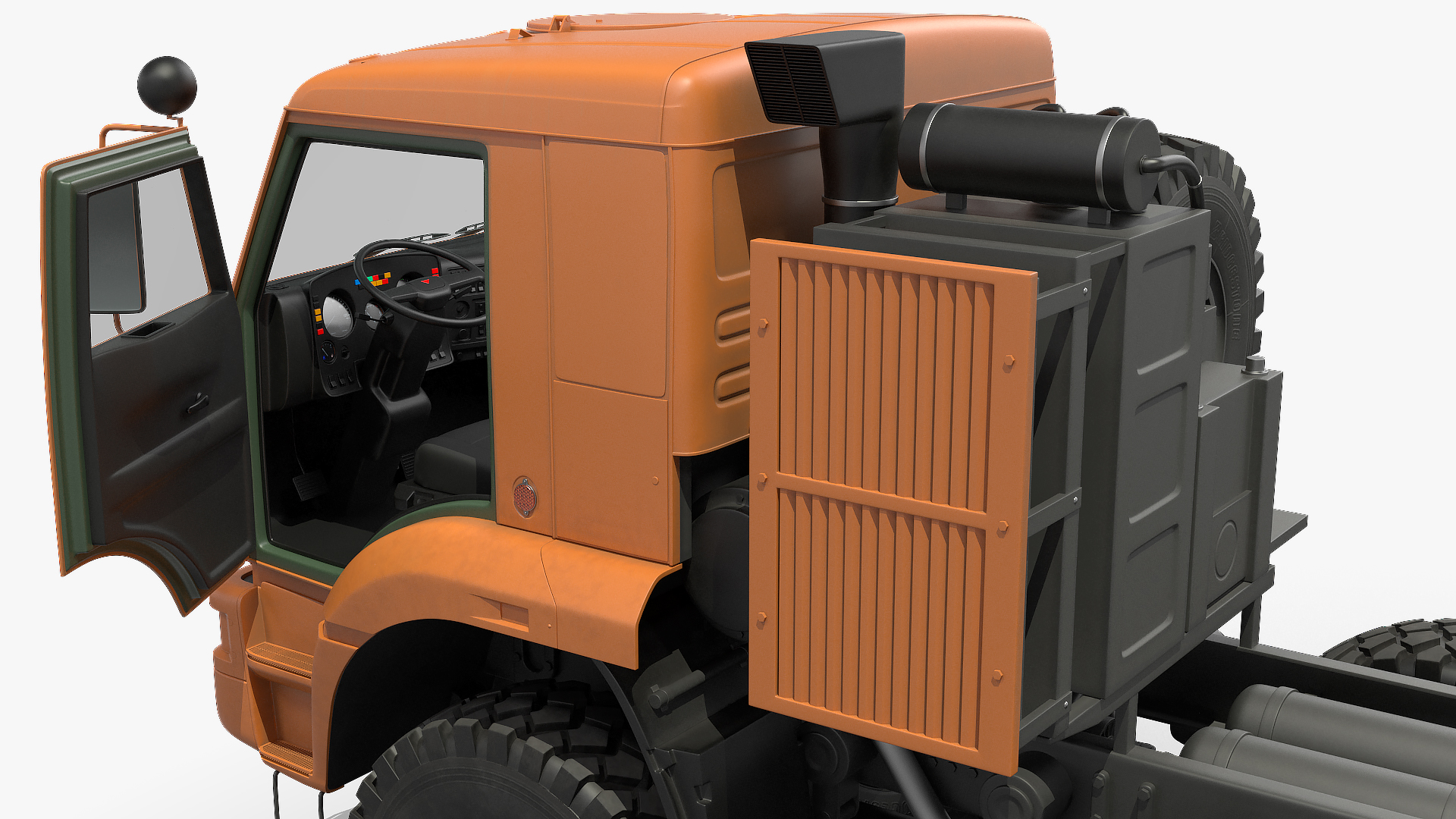 8x8 Truck Generic Rigged 3D model