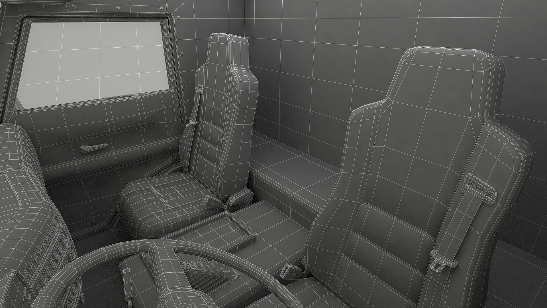 8x8 Truck Generic Rigged 3D model