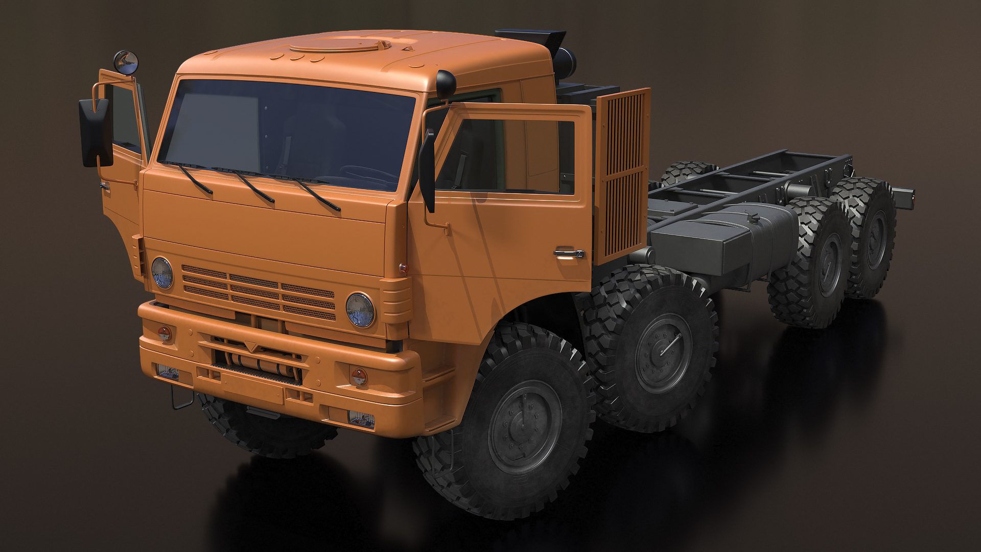 8x8 Truck Generic Rigged 3D model