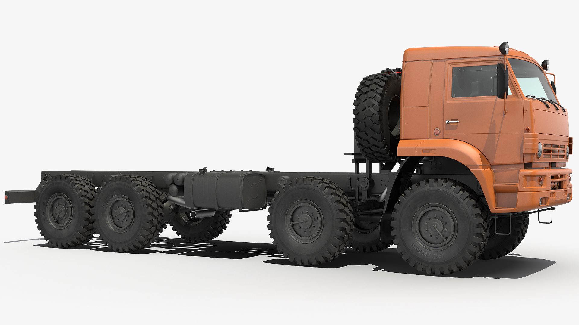 8x8 Truck Generic Rigged 3D model