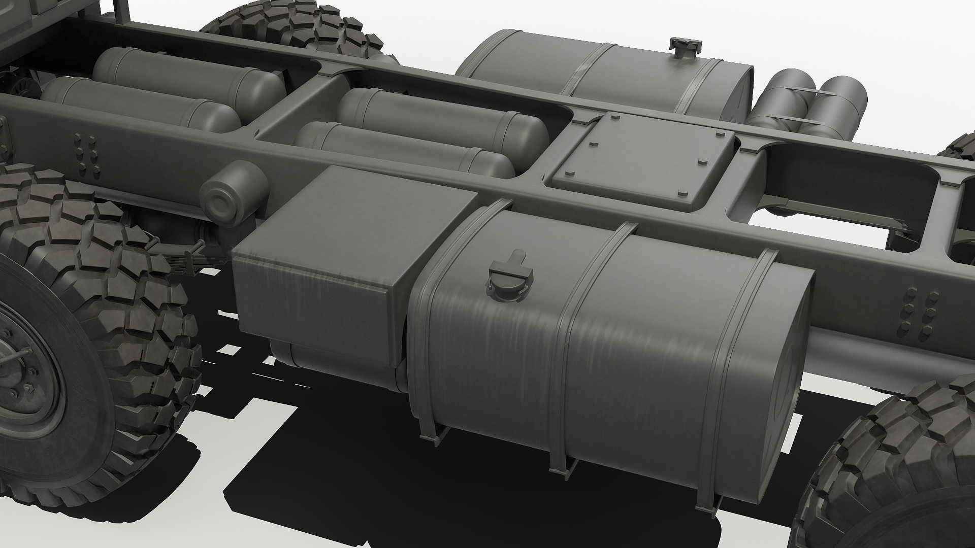 8x8 Truck Generic Rigged 3D model