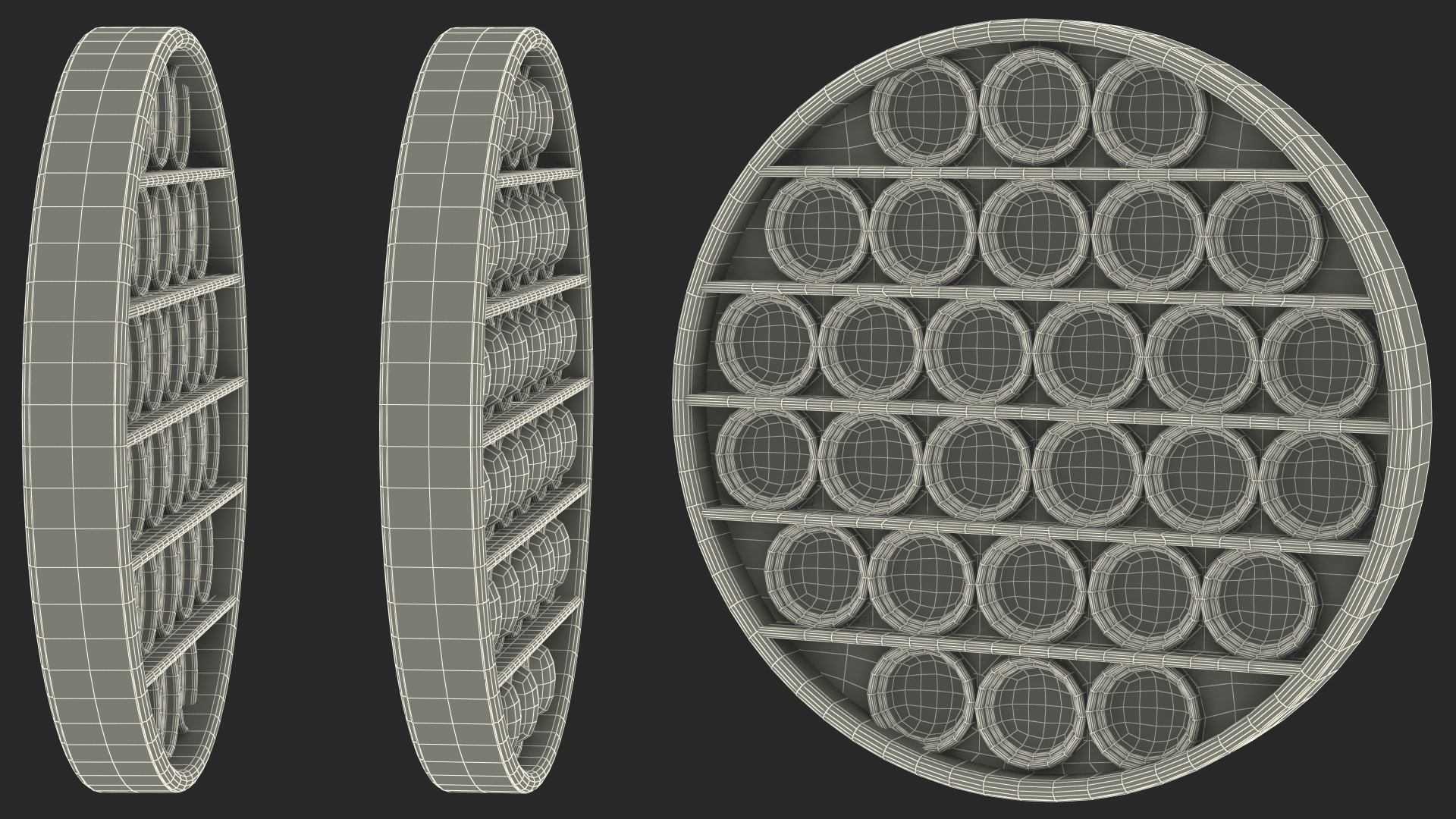 Circle Pop It Fidget Toy 3D model