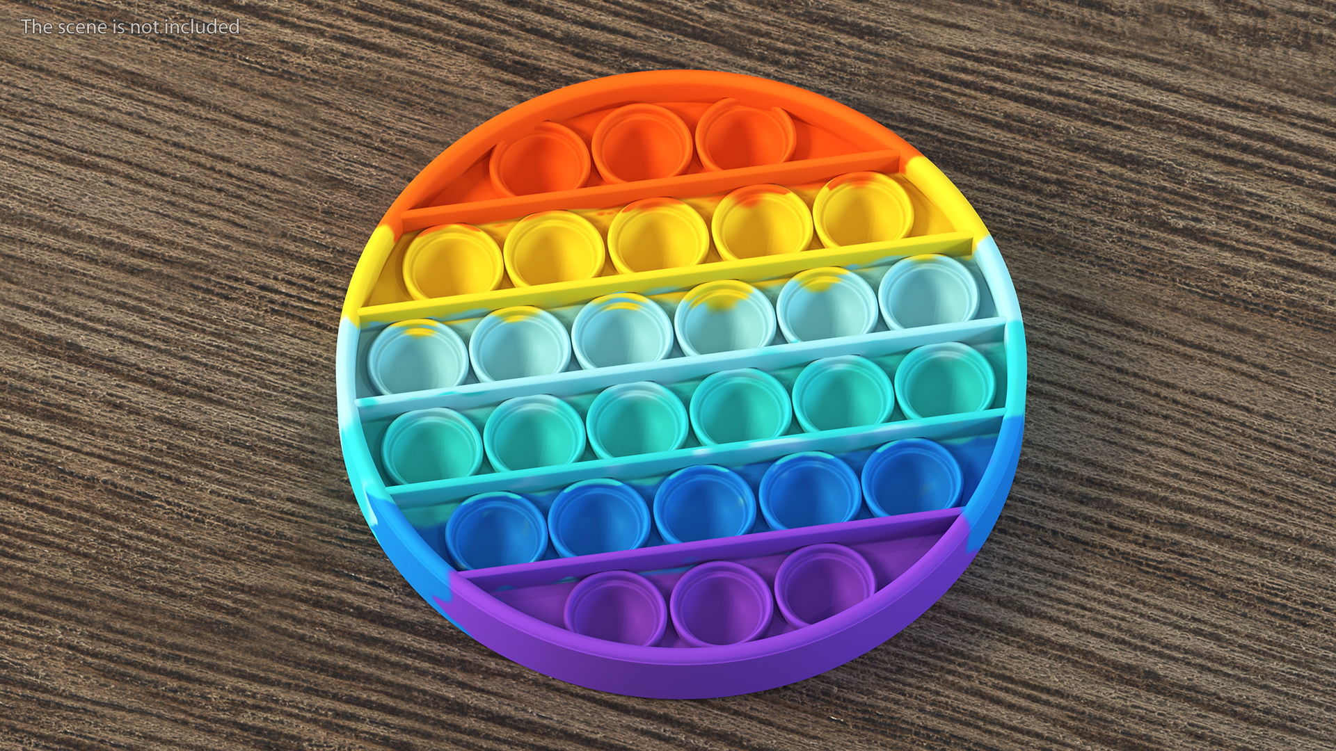 Circle Pop It Fidget Toy 3D model