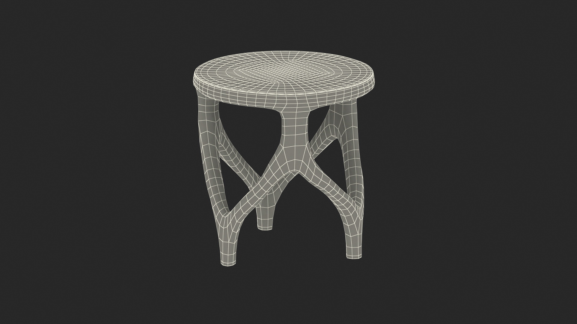 3D Modern Red Table