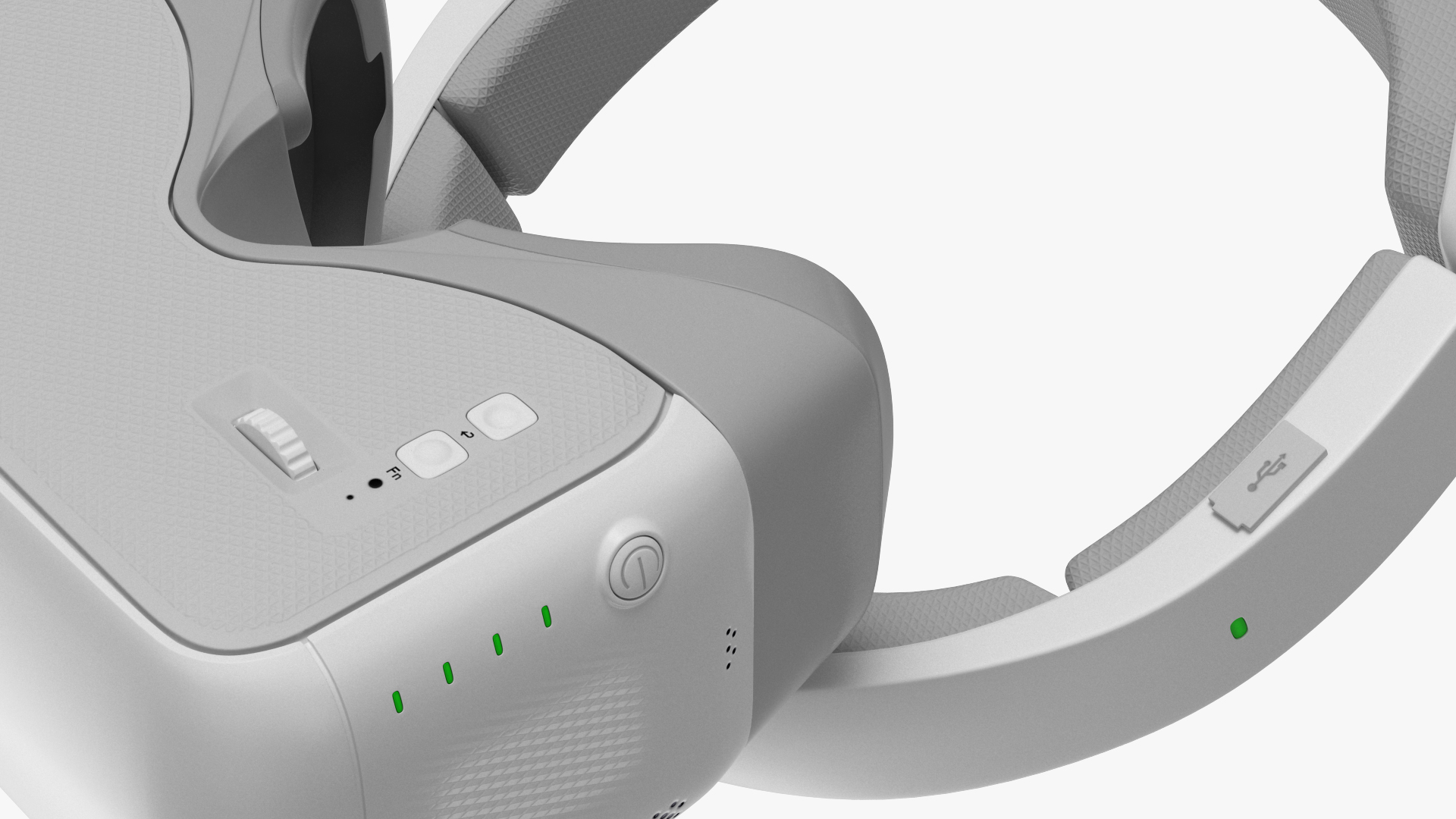 3D FPV Drone Googles White model