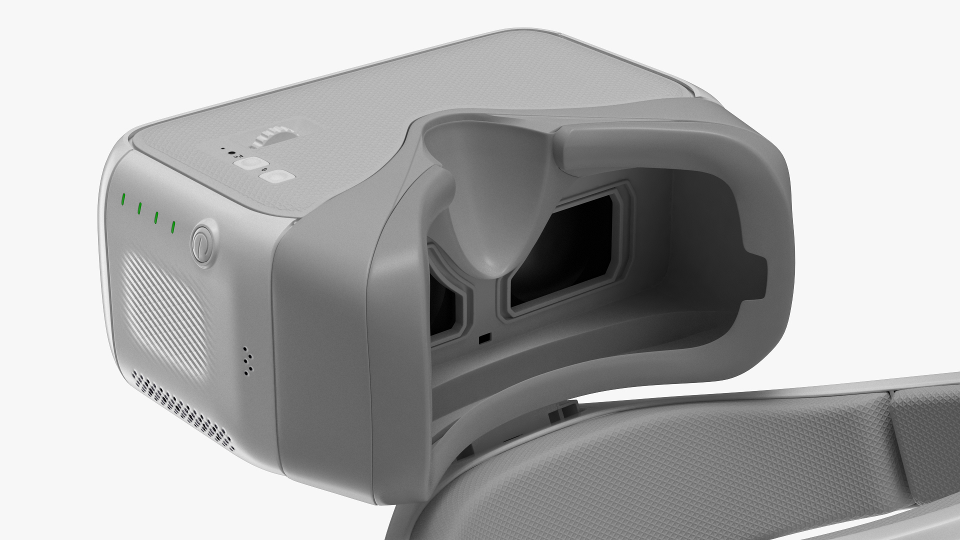 3D FPV Drone Googles White model