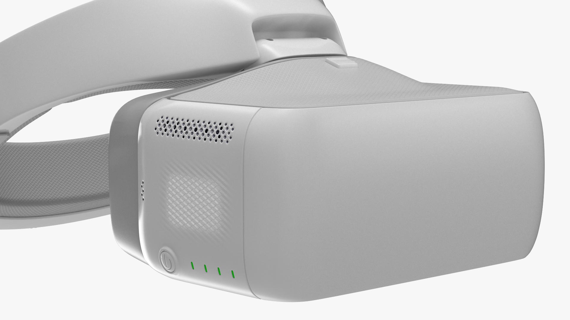 3D FPV Drone Googles White model
